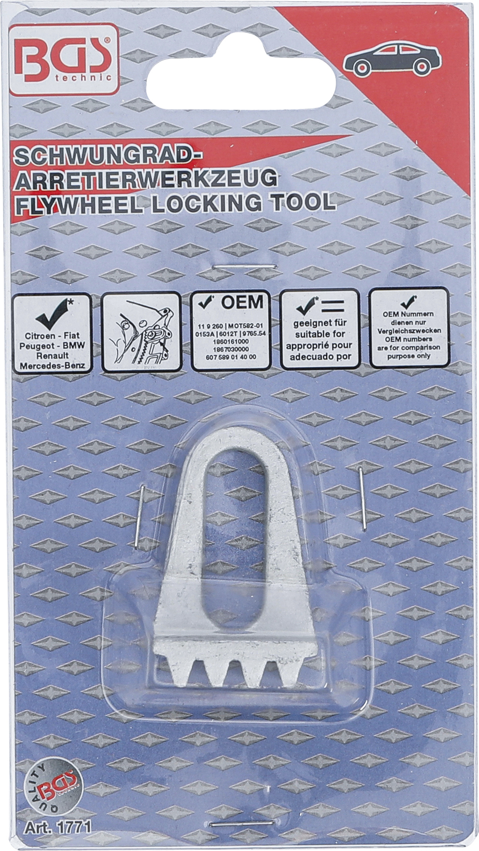 BGS Schwungrad-Arretierwerkzeug | für Citroen, Fiat, Peugeot