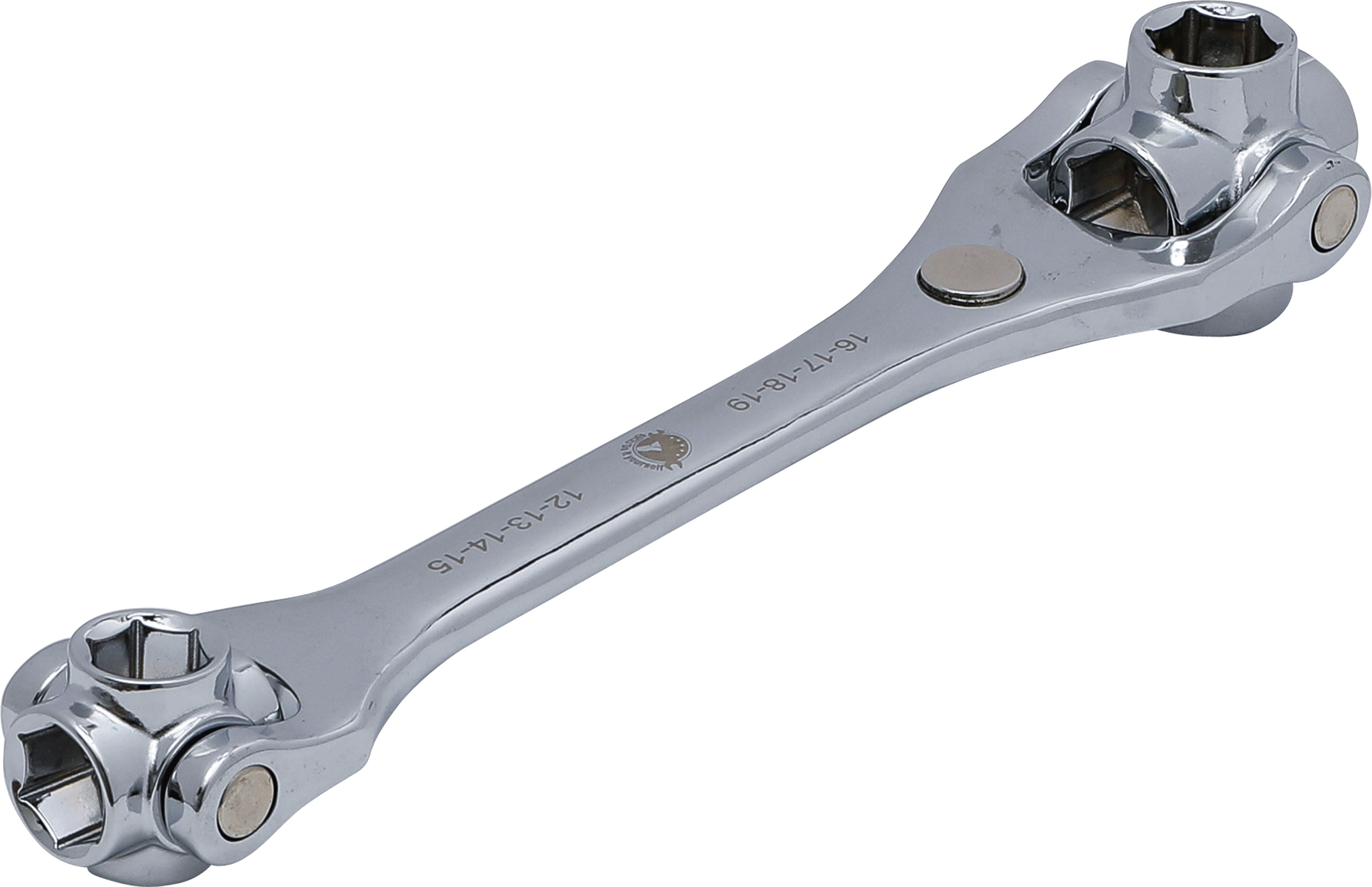 BGS Spezialschlüssel | 8-in-1 | Abtrieb Sechskant SW 12 - 19 mm