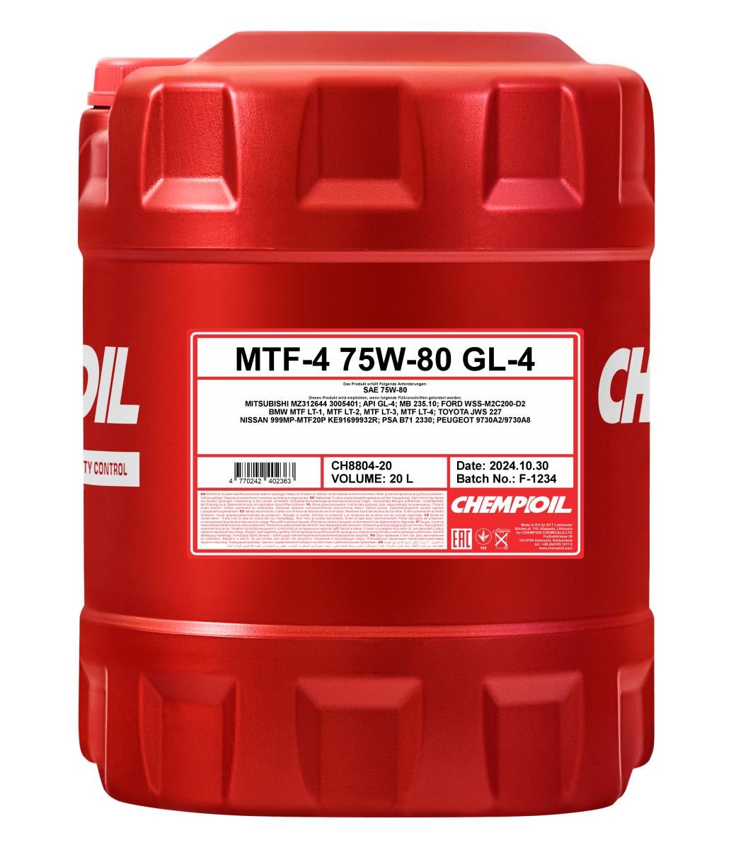 Getriebeöl CH MTF-4 GL-4 75W80 20LPL “SCT - MANNOL 20 l”
