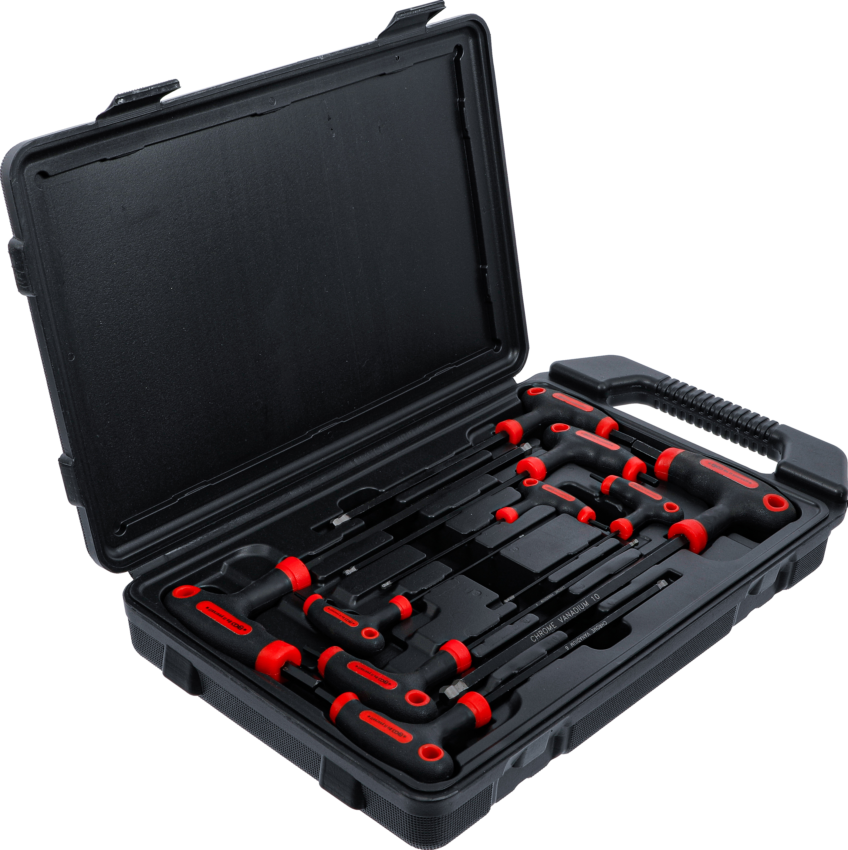 BGS Schraubendreher-Satz mit T-Griff und seitlicher Klinge | Innensechskant | 2 - 10 mm | 9-tlg.