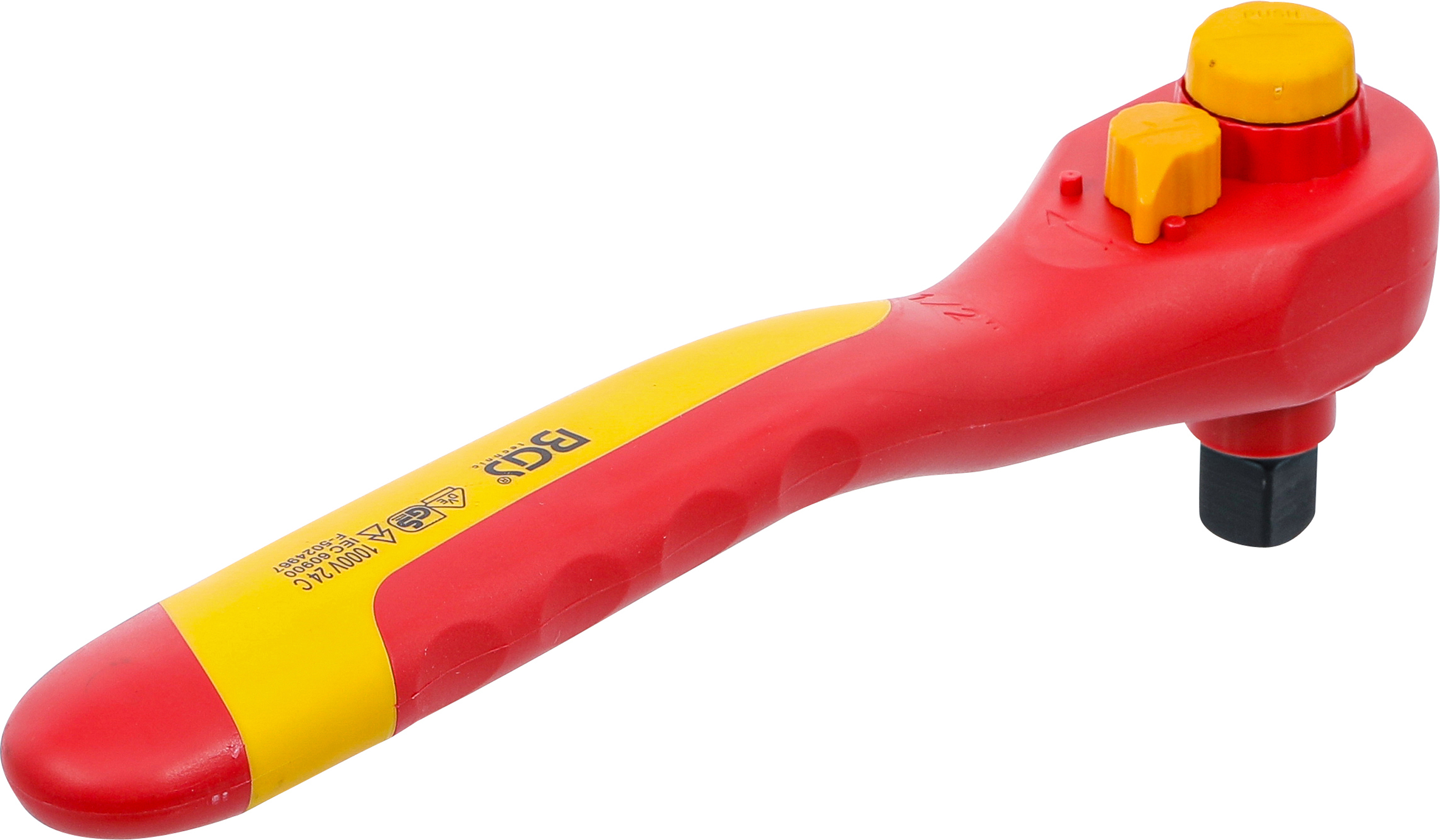 BGS VDE-Umschaltknarre | Abtrieb Außenvierkant 12,5 mm (1/2") | 1000 V