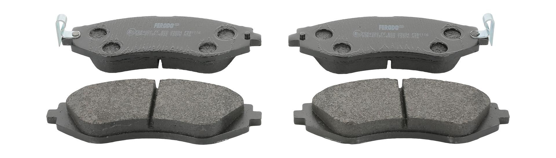 Bremsbelagsatz, Scheibenbremse