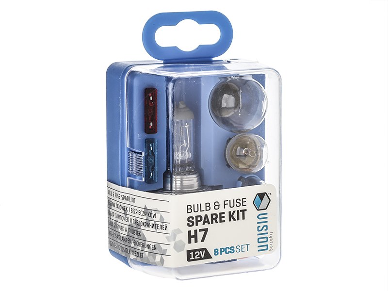 Vision Lampenbox H7 Halogen Ersatzlampe und Sicherungen Set 8tlg