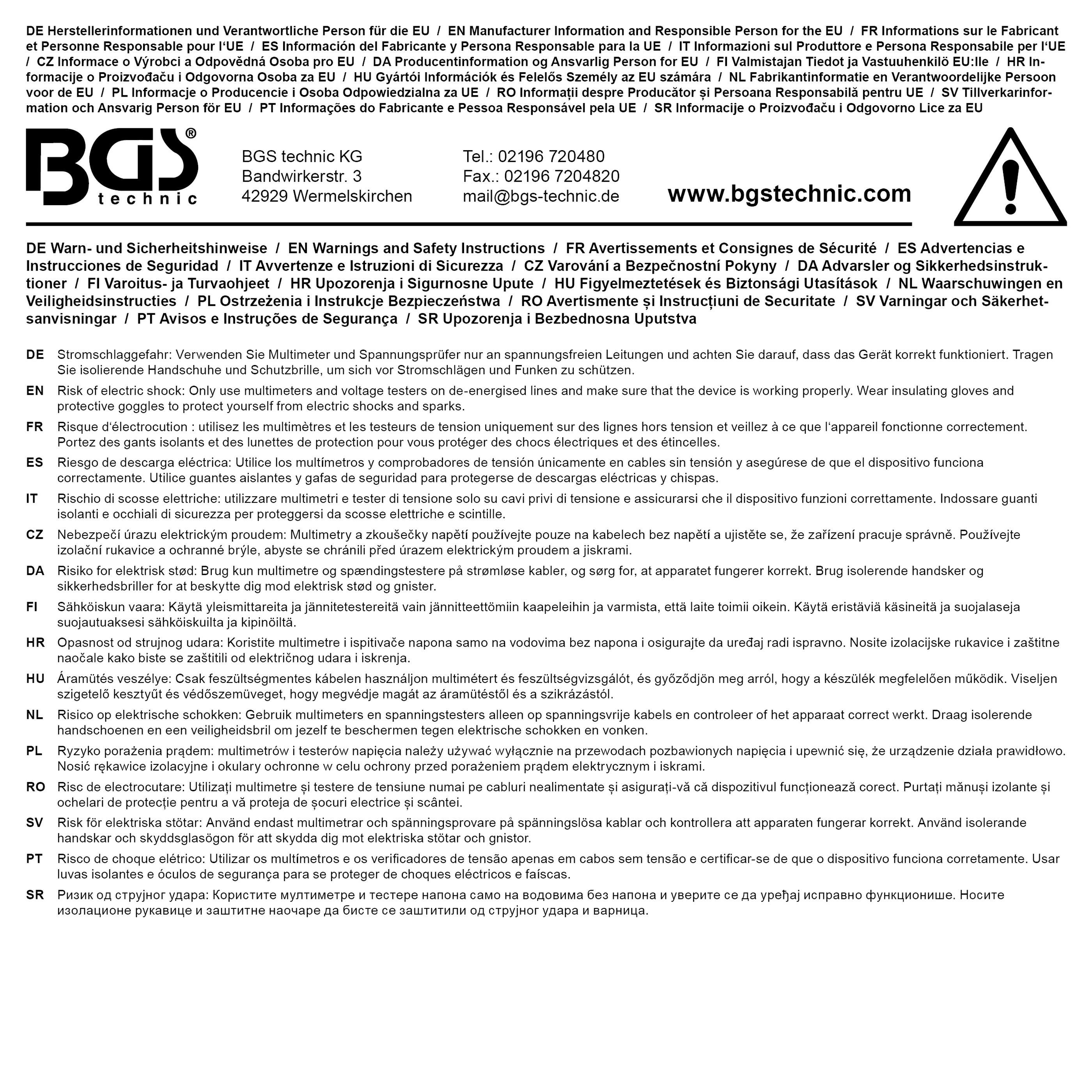 BGS Sicherungstester