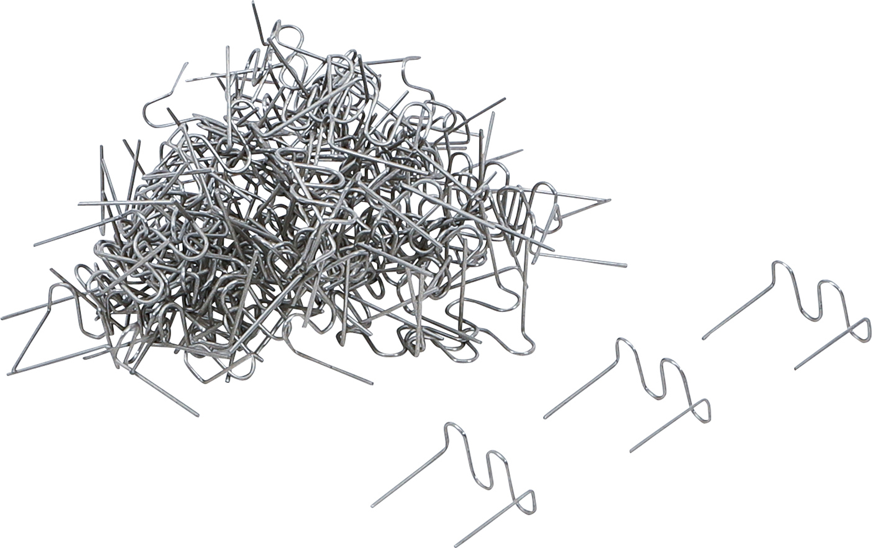 BGS Reparaturklammern-Satz | Wellenform | 0,6 mm | 100-tlg.