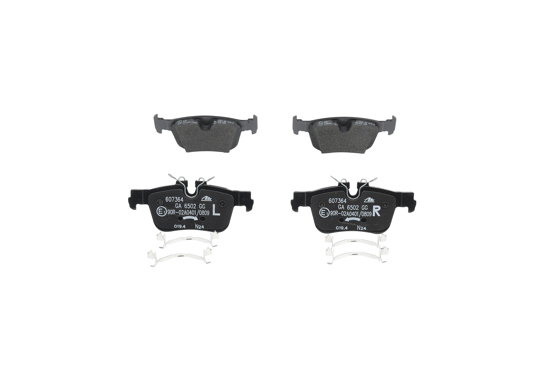 Bremsbelagsatz, Scheibenbremse