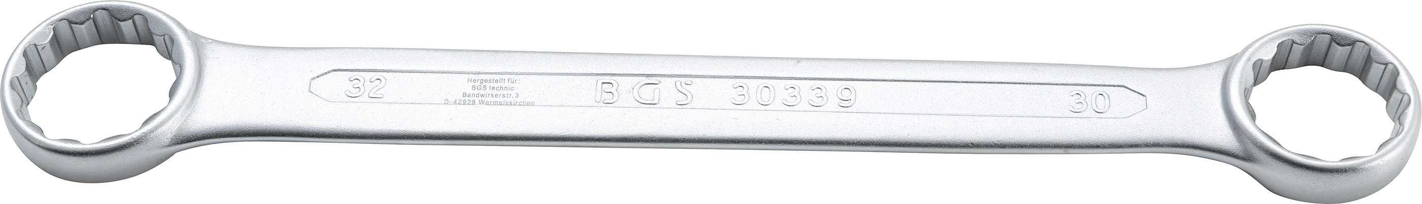 BGS Doppel-Ringschlüssel | extra flach | SW 30 x 32 mm