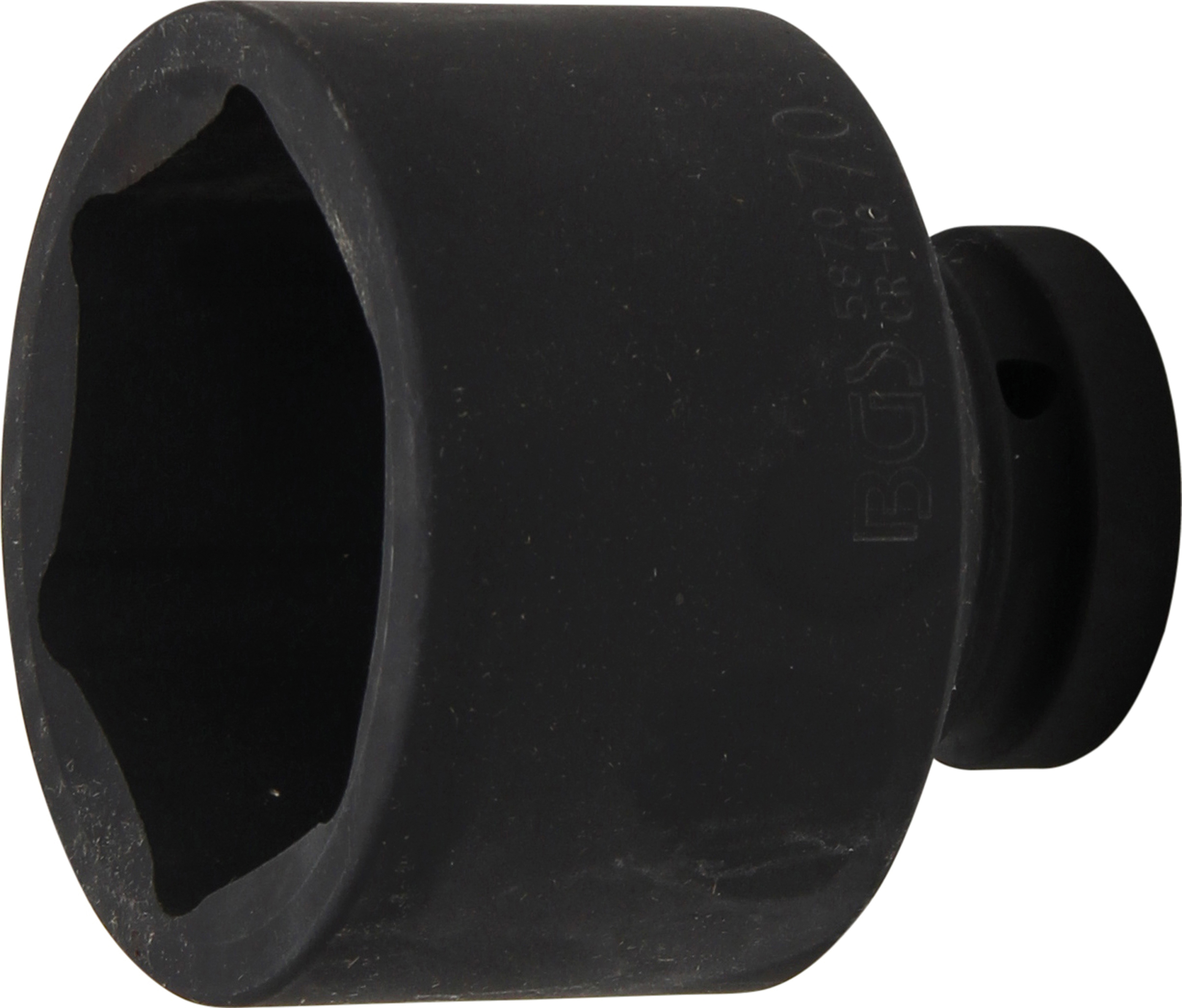 BGS Kraft-Steckschlüssel-Einsatz Sechskant | Antrieb Innenvierkant 25 mm (1") | SW 70 mm