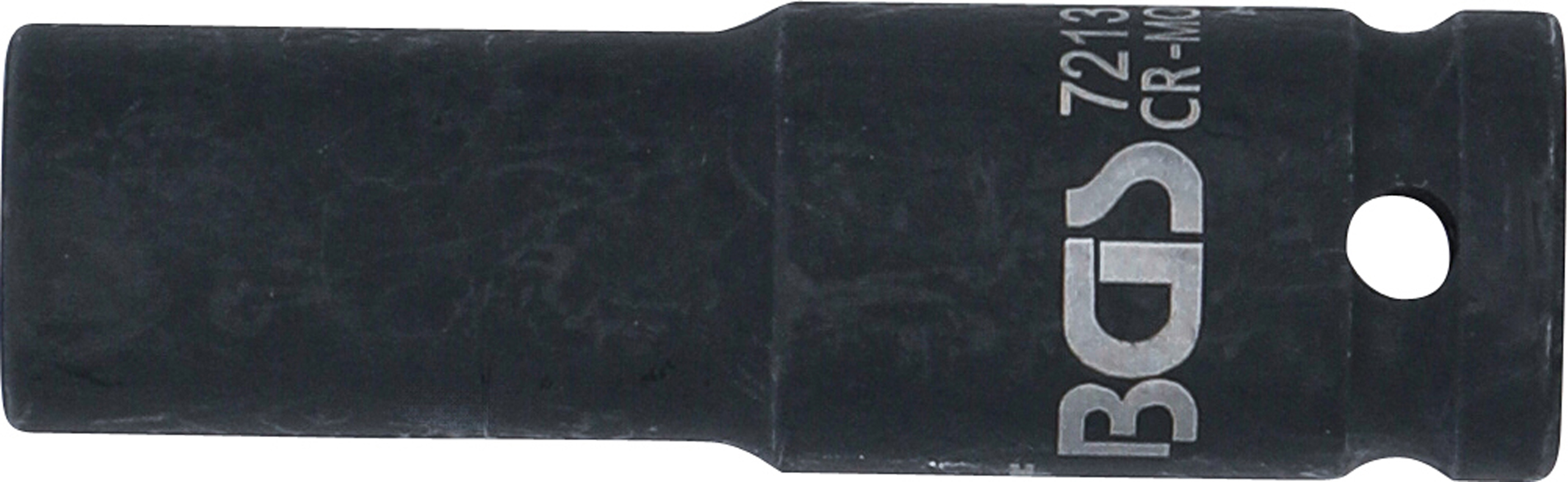 BGS Kraft-Steckschlüssel-Einsatz Sechskant, tief | Antrieb Innenvierkant 12,5 mm (1/2") | SW 13 mm