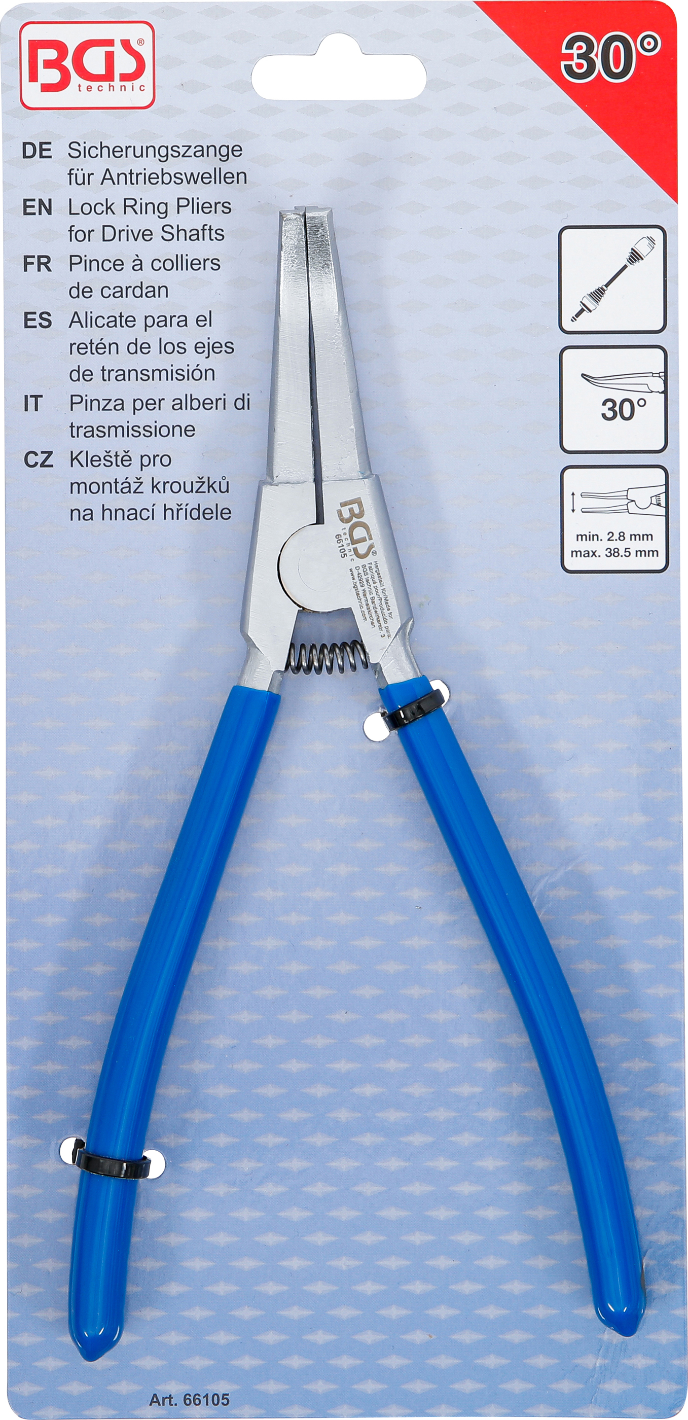 BGS Sicherungszange für Antriebswellen | 30° abgewinkelt
