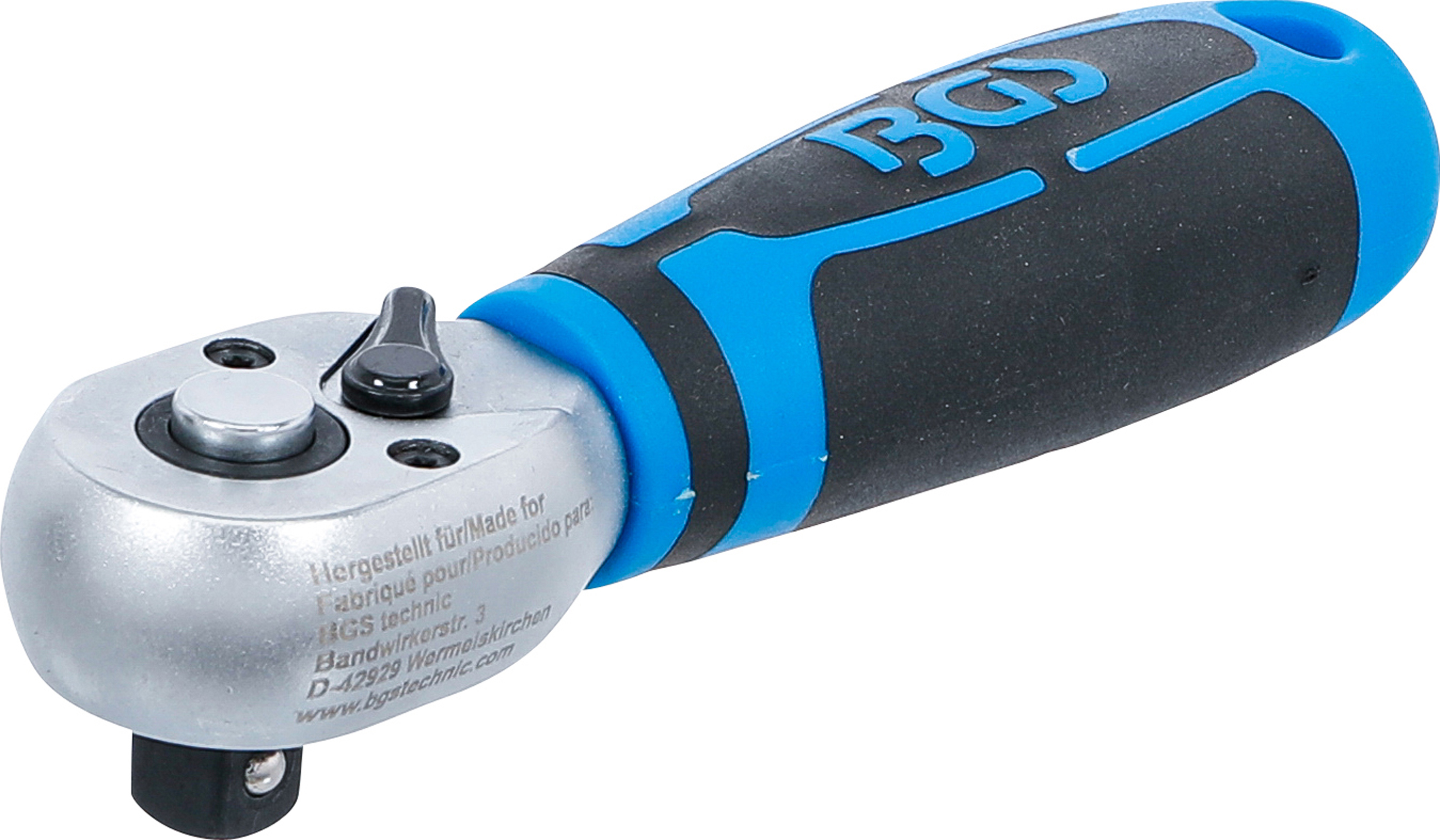 BGS Mini-Umschaltknarre | Abtrieb Außenvierkant 10 mm (3/8")