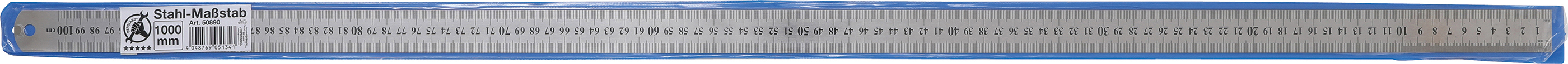 BGS Stahl-Maßstab | biegsam | Edelstahl | rostfrei | 1 m