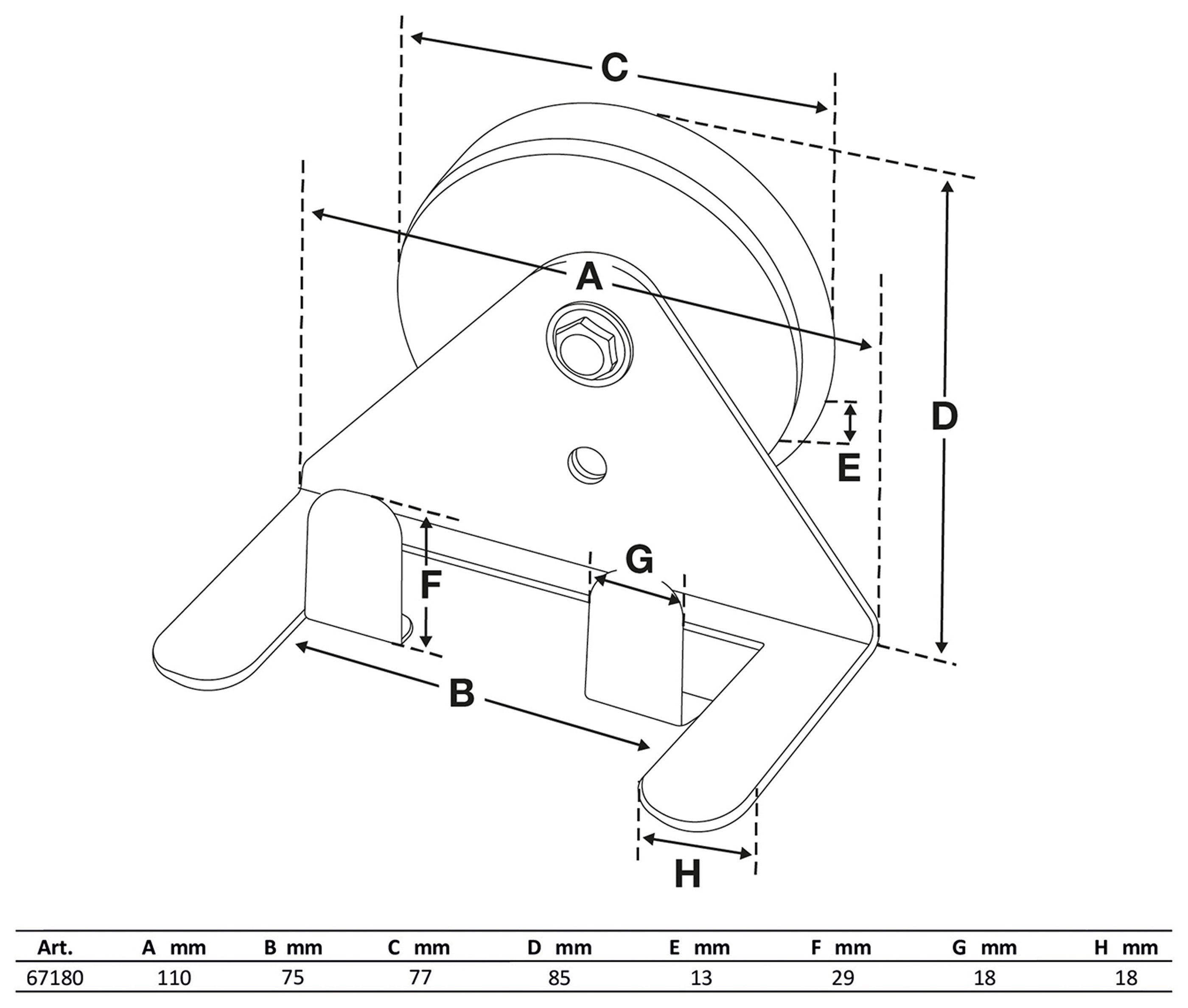BGS Magnetischer Halter | für Farbsprüh- und Lackierpistolen