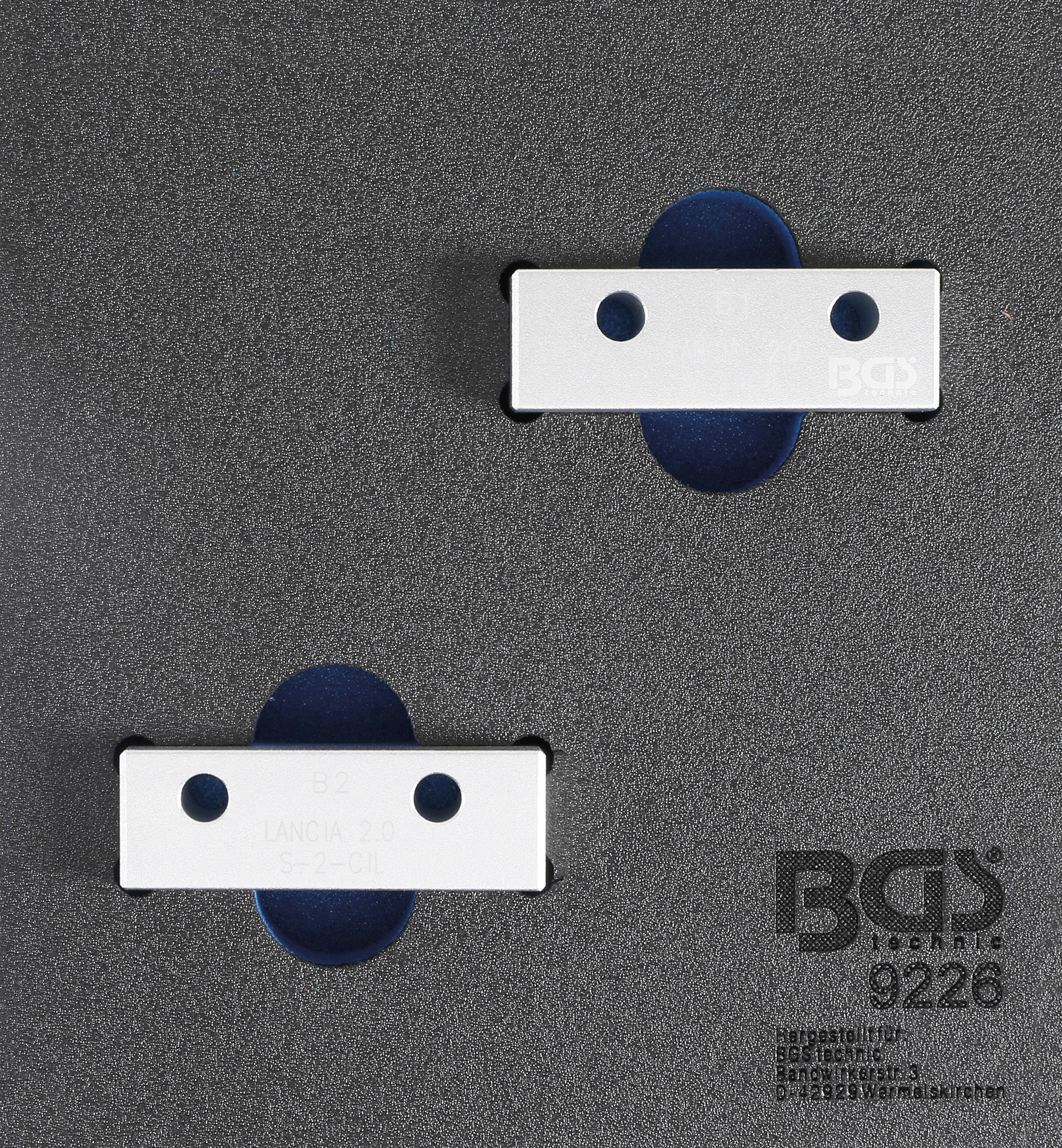 BGS Werkstattwageneinlage 1/6: Nockenwellen-Arretierwerkzeug-Satz | für Lancia K 2.0l 20V