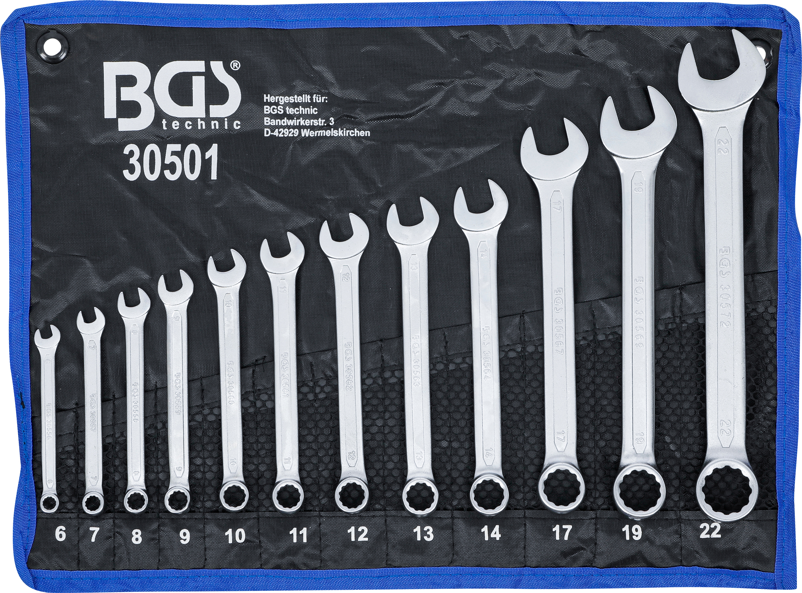 BGS Maul-Ringschlüssel-Satz | SW 6 - 22 mm | 12-tlg.
