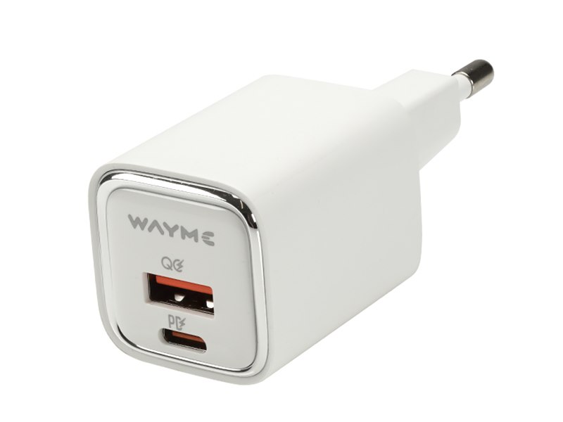 Wayme Netzladegerät Schnell Netzladestecker 30W USB-C + QC3.0