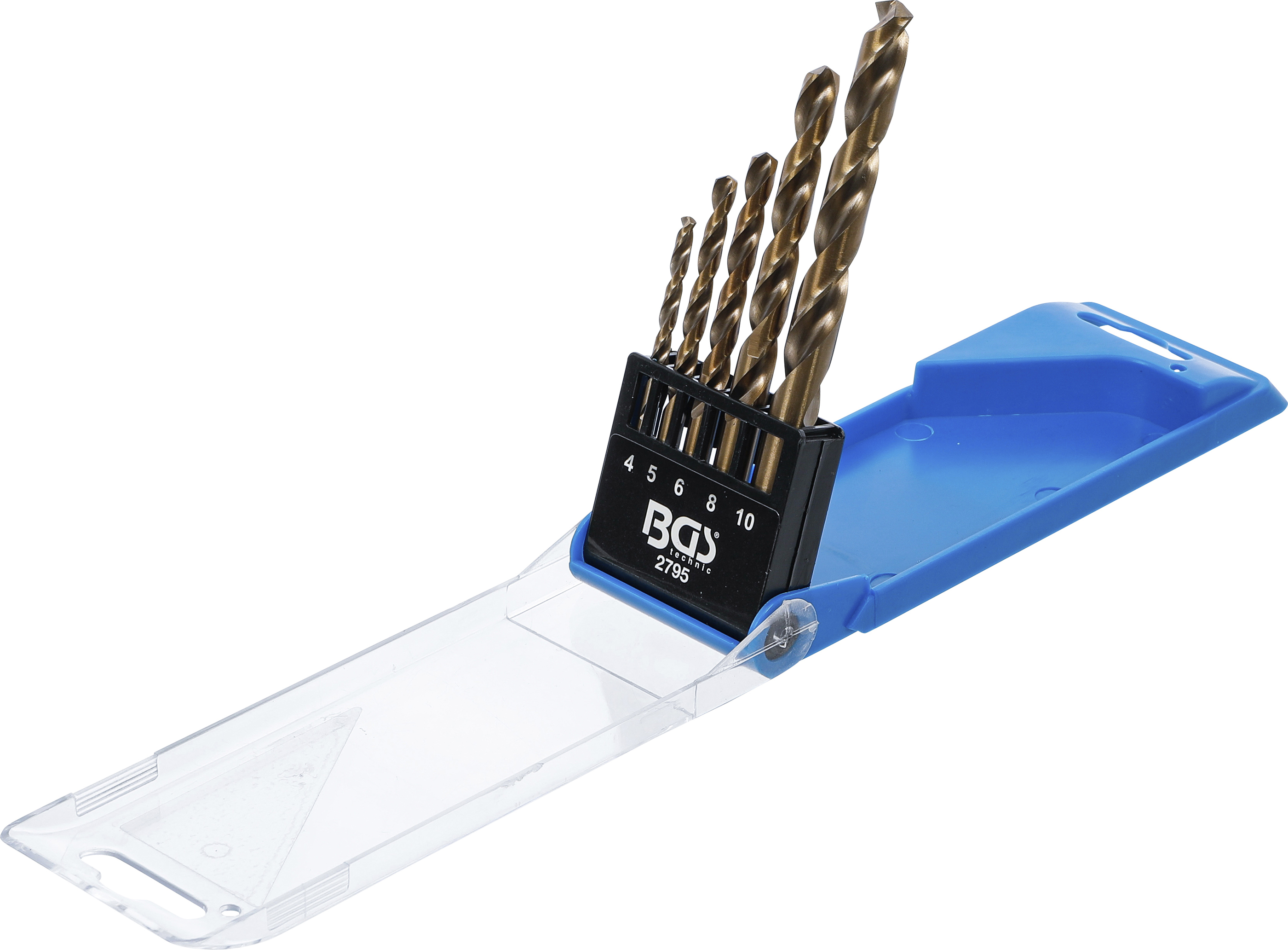 BGS Spiralbohrer-Satz | HSS | 4 - 10 mm | 5-tlg.