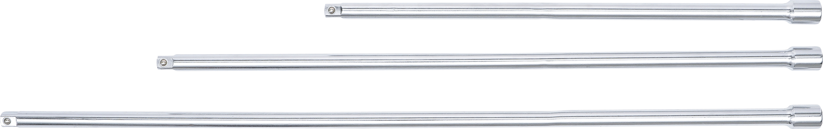 BGS Verlängerungs-Satz | 12,5 mm (1/2") | 450 / 600 / 750 mm | 3-tlg.