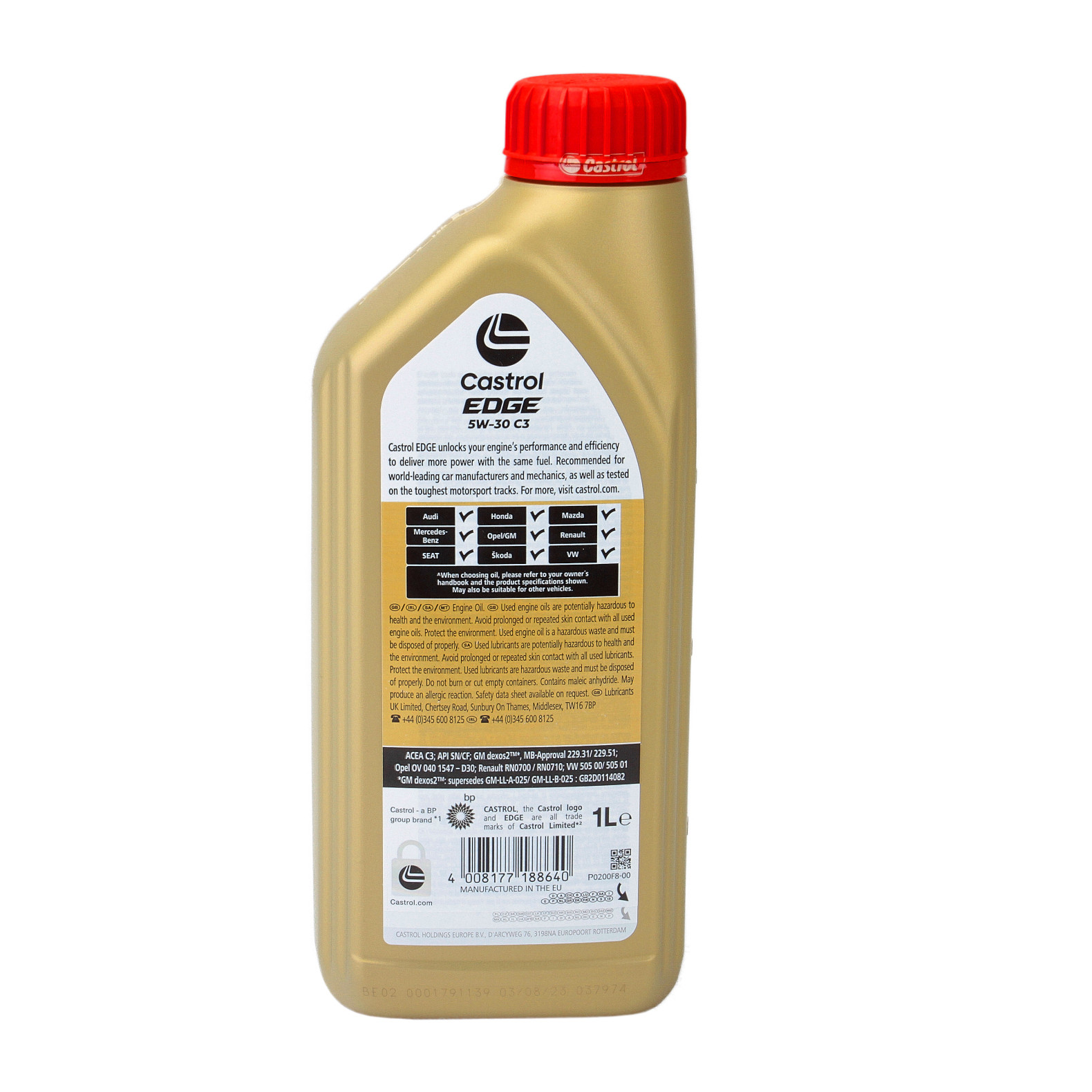5W-30 Castrol EDGE C3 Titanium FST Motoröl 1 Liter