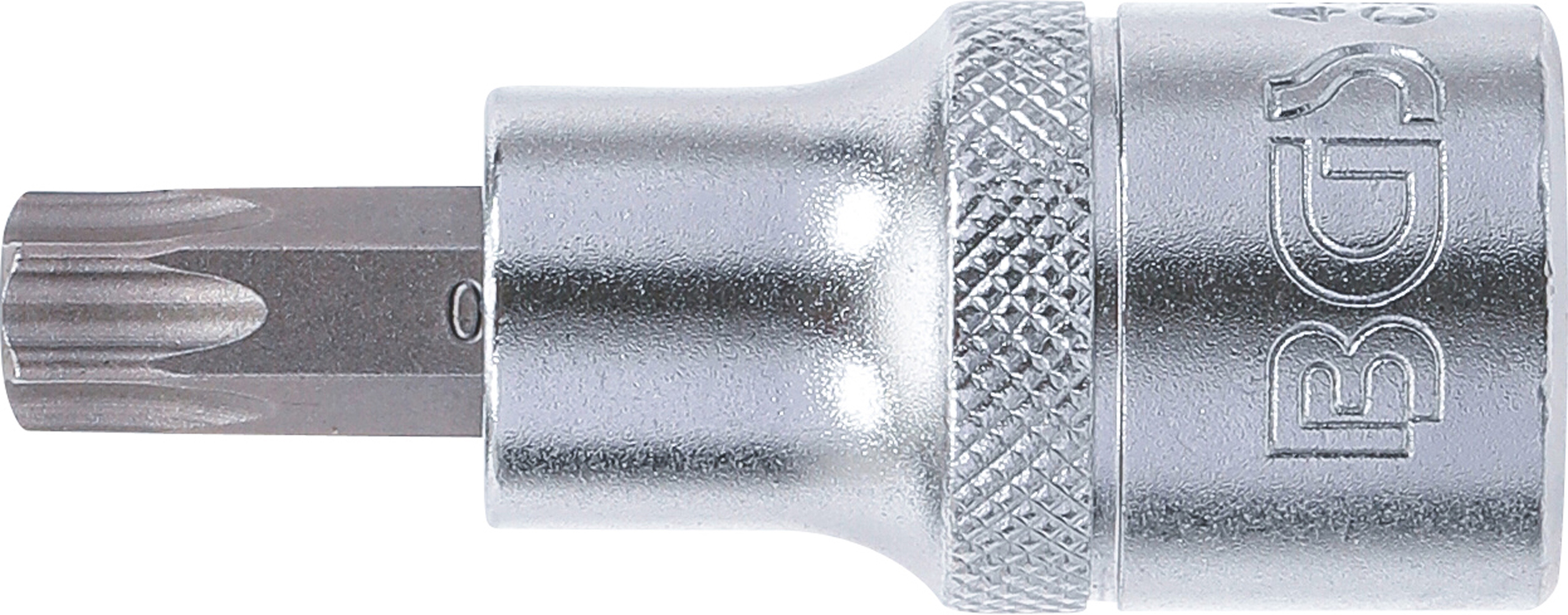 BGS Bit-Einsatz | Antrieb Innenvierkant 12,5 mm (1/2") | T-Profil (für Torx) mit Bohrung T50