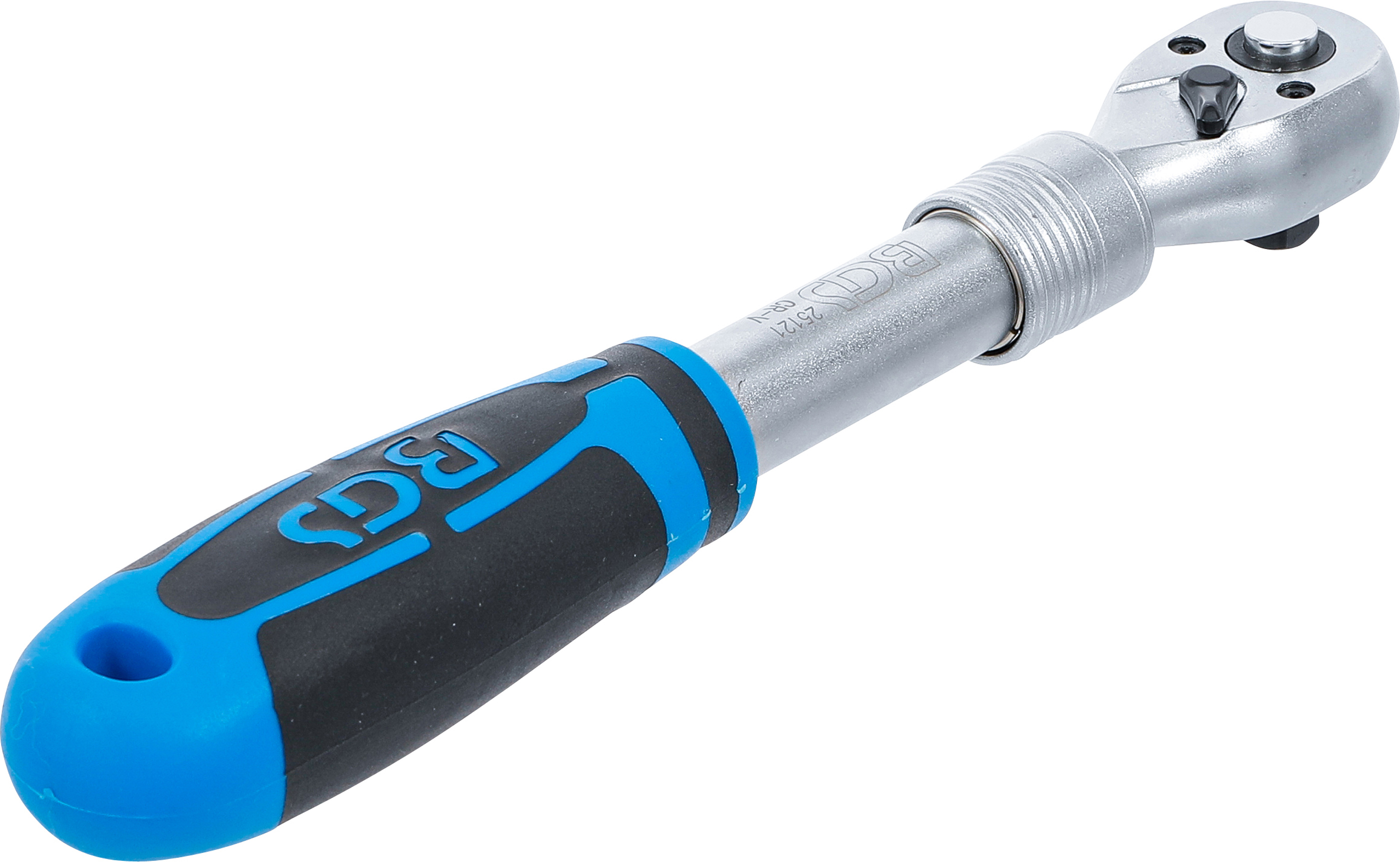 BGS Umschaltknarre, ausziehbar | Abtrieb Außenvierkant 10 mm (3/8") | 240 - 345 mm