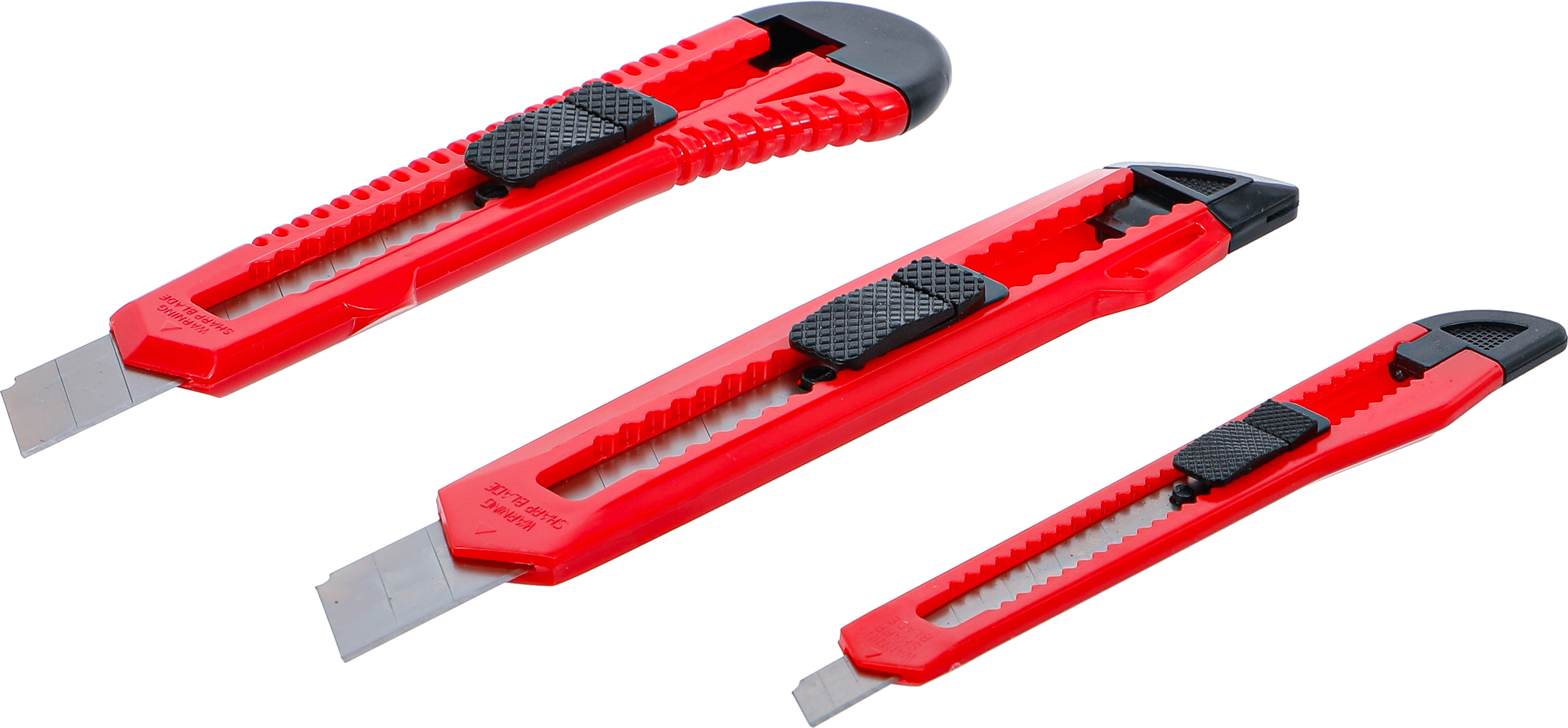 BGS Abbrechmesser-Satz | Klingenbreite 9 / 18 mm | 3-tlg.