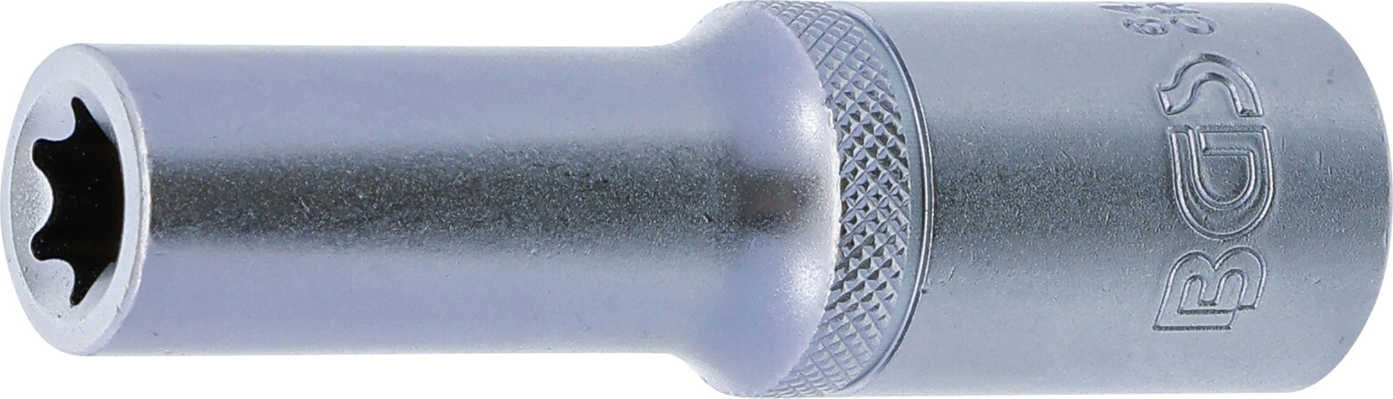 BGS Steckschlüssel-Einsatz E-Profil, tief | Antrieb Innenvierkant 12,5 mm (1/2") | SW E12