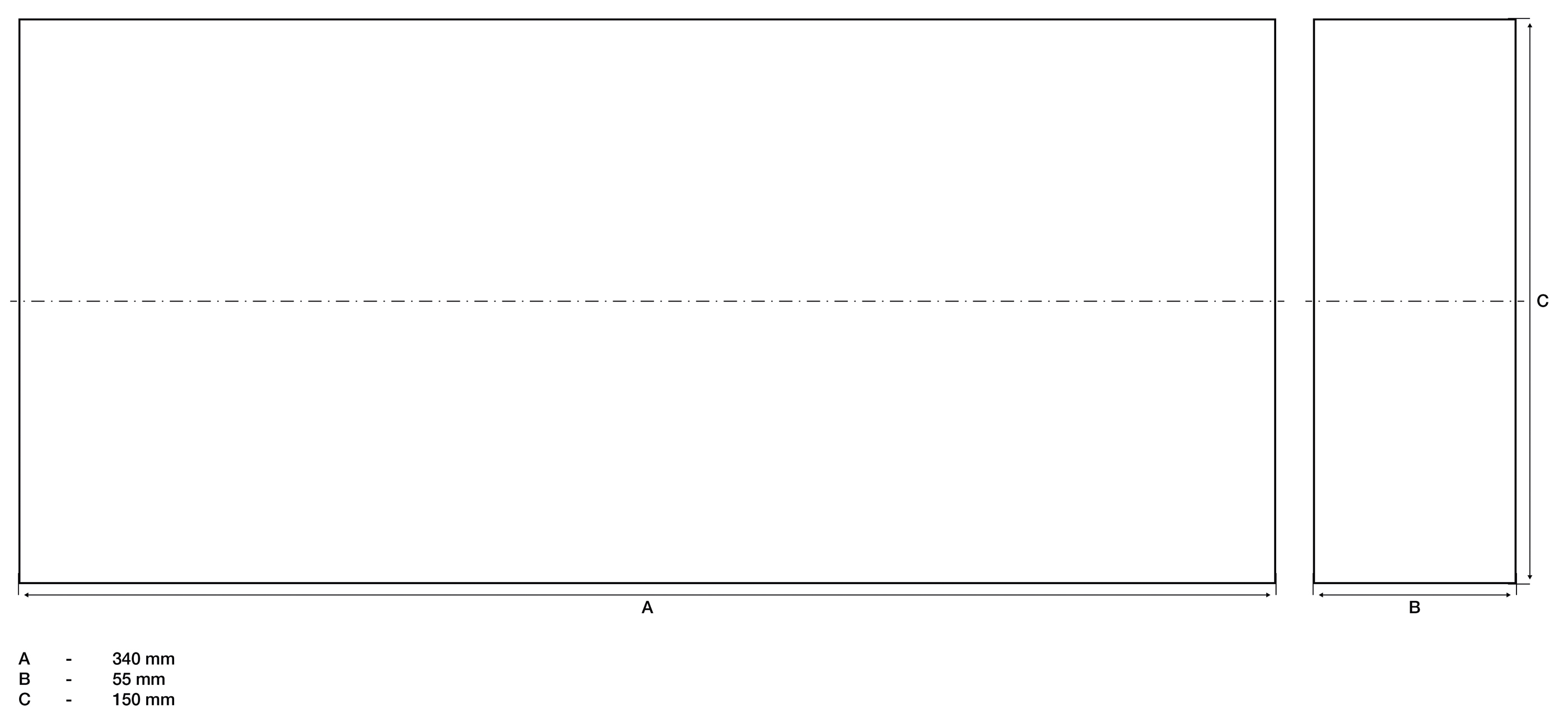 BGS Schutzblock | für Hebebühnen | 340 x 150 x 55 mm