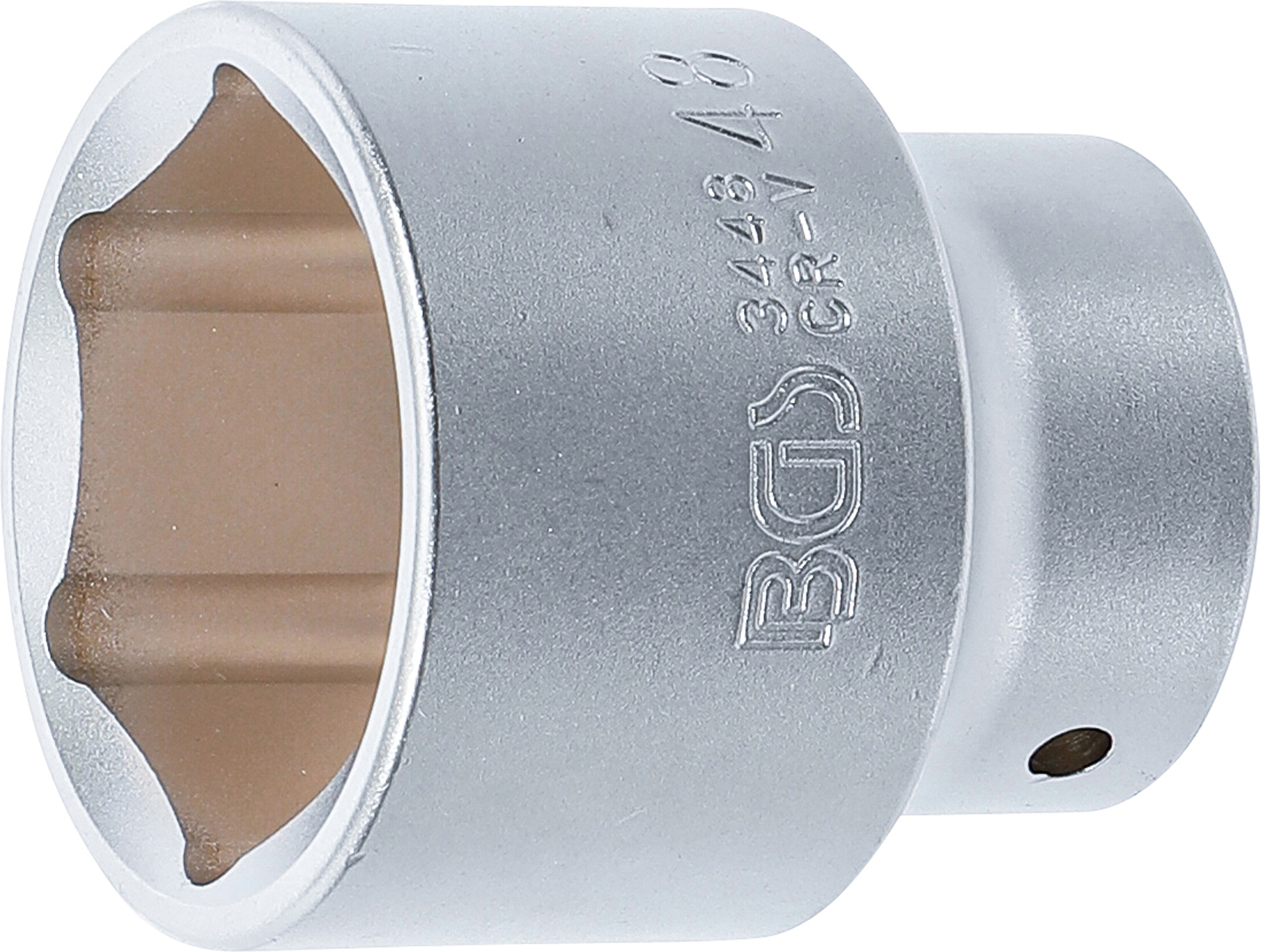 BGS Steckschlüssel-Einsatz Sechskant | Antrieb Innenvierkant 20 mm (3/4") | SW 48 mm