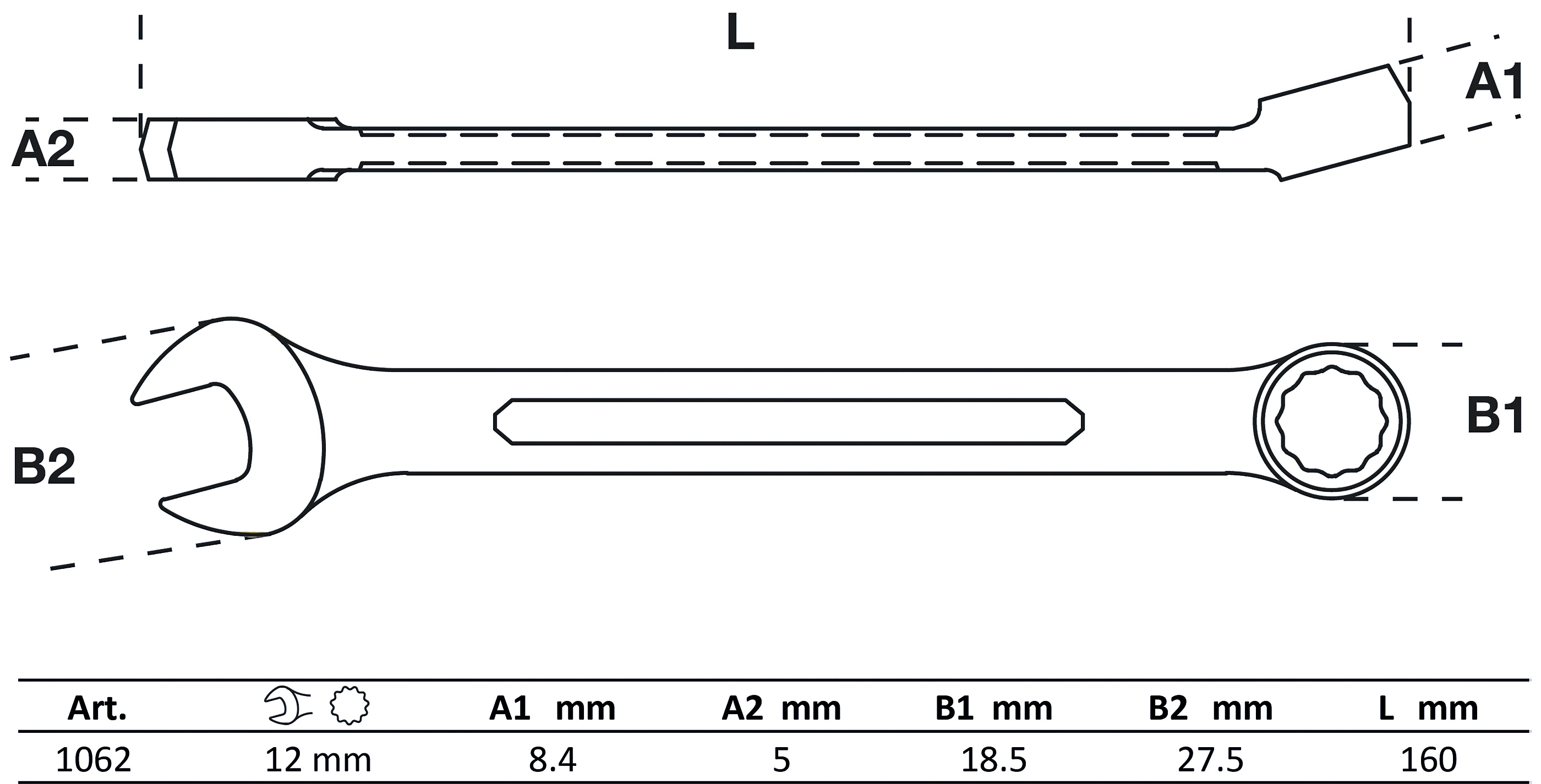BGS Maul-Ringschlüssel | SW 12 mm