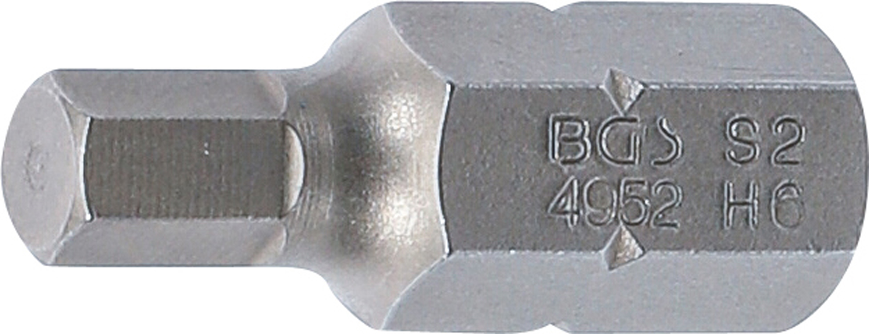 BGS Bit | Länge 30 mm | Antrieb Außensechskant 10 mm (3/8") | Innensechskant 6 mm