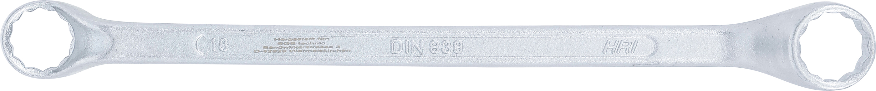 BGS Doppel-Ringschlüssel, gekröpft | SW 18 x 19 mm