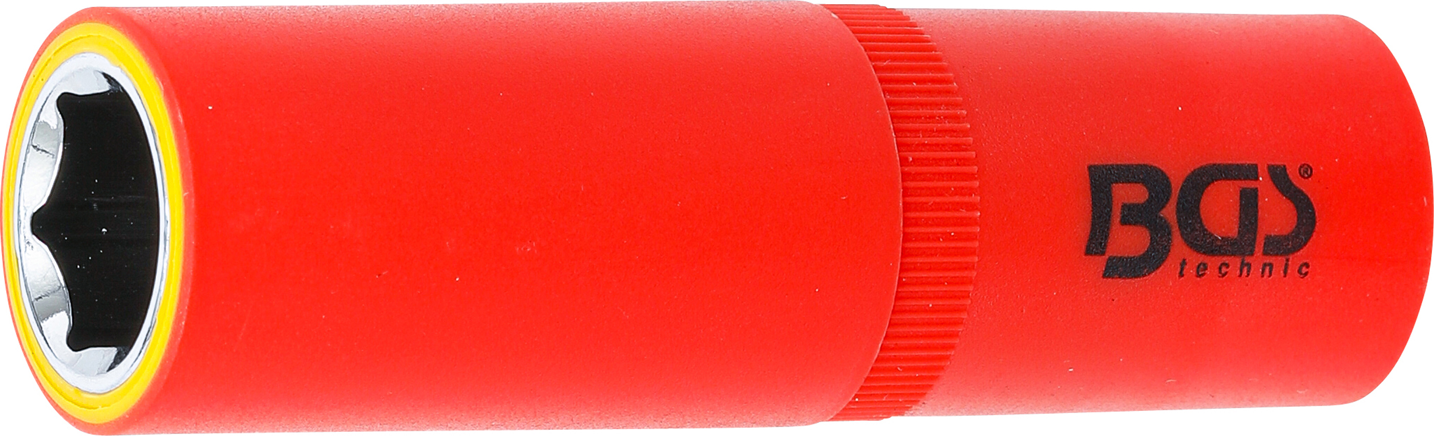 BGS VDE-Steckschlüssel-Einsatz Sechskant | Antrieb Innenvierkant 12,5 mm (1/2") | SW 16 mm