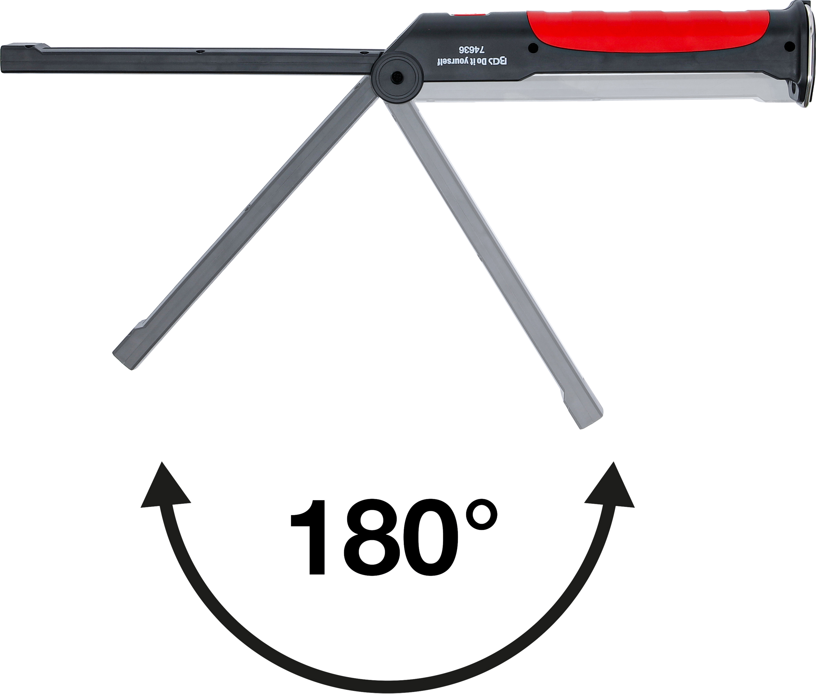 BGS Akku-Knicklampe | COB-LED | 6,5 W | mit Ladestation