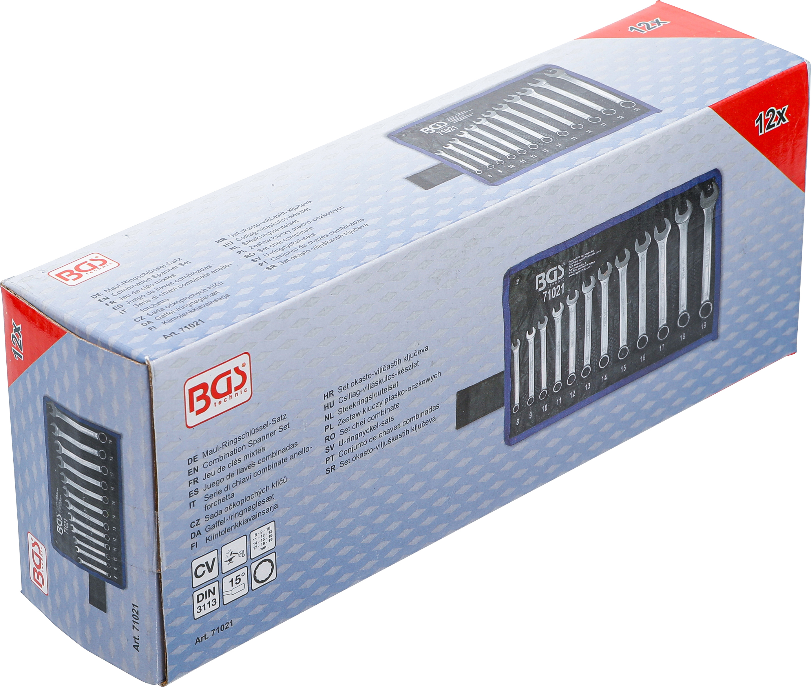 BGS Maul-Ringschlüssel-Satz | SW 8 - 19 mm | 12-tlg.