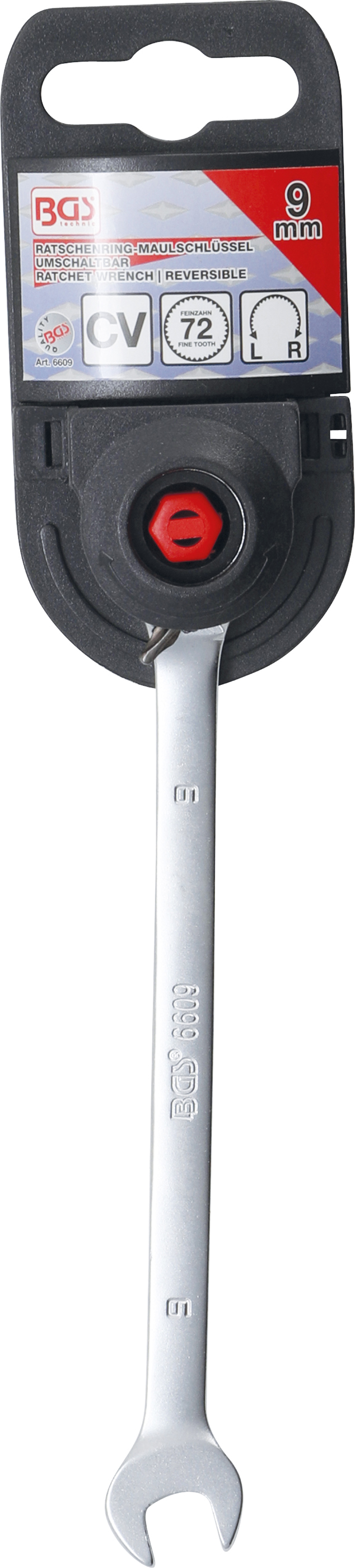 BGS Ratschenring-Maulschlüssel | umschaltbar | SW 9 mm