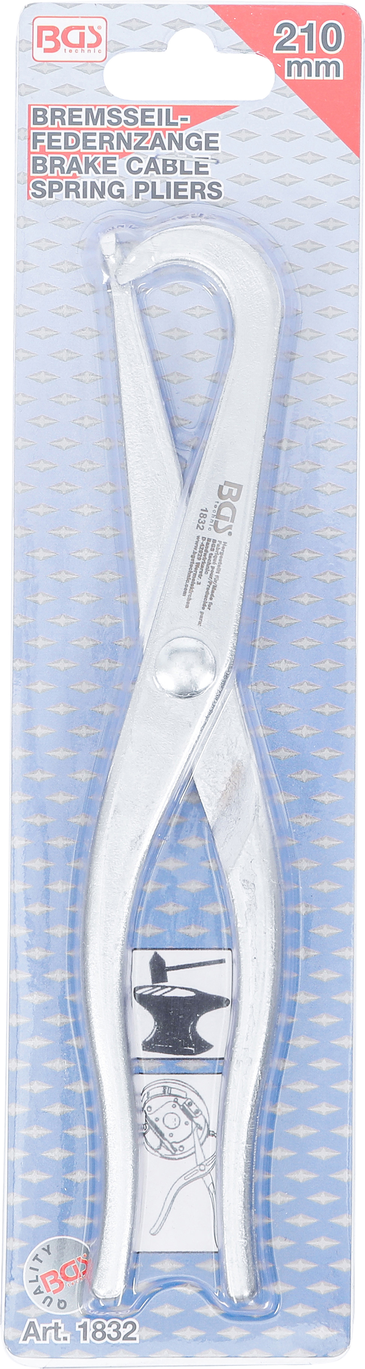 BGS Bremsseil-Federnzange | 210 mm