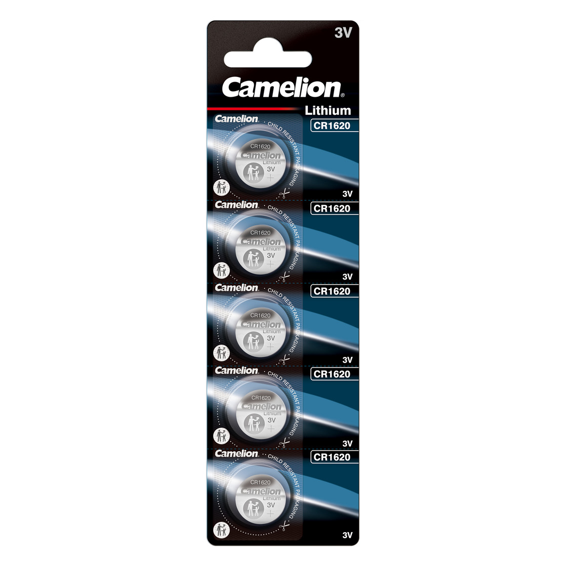 Camelion Lithium CR1620 Knopfzelle CR 1620 Batterien 5er Pack