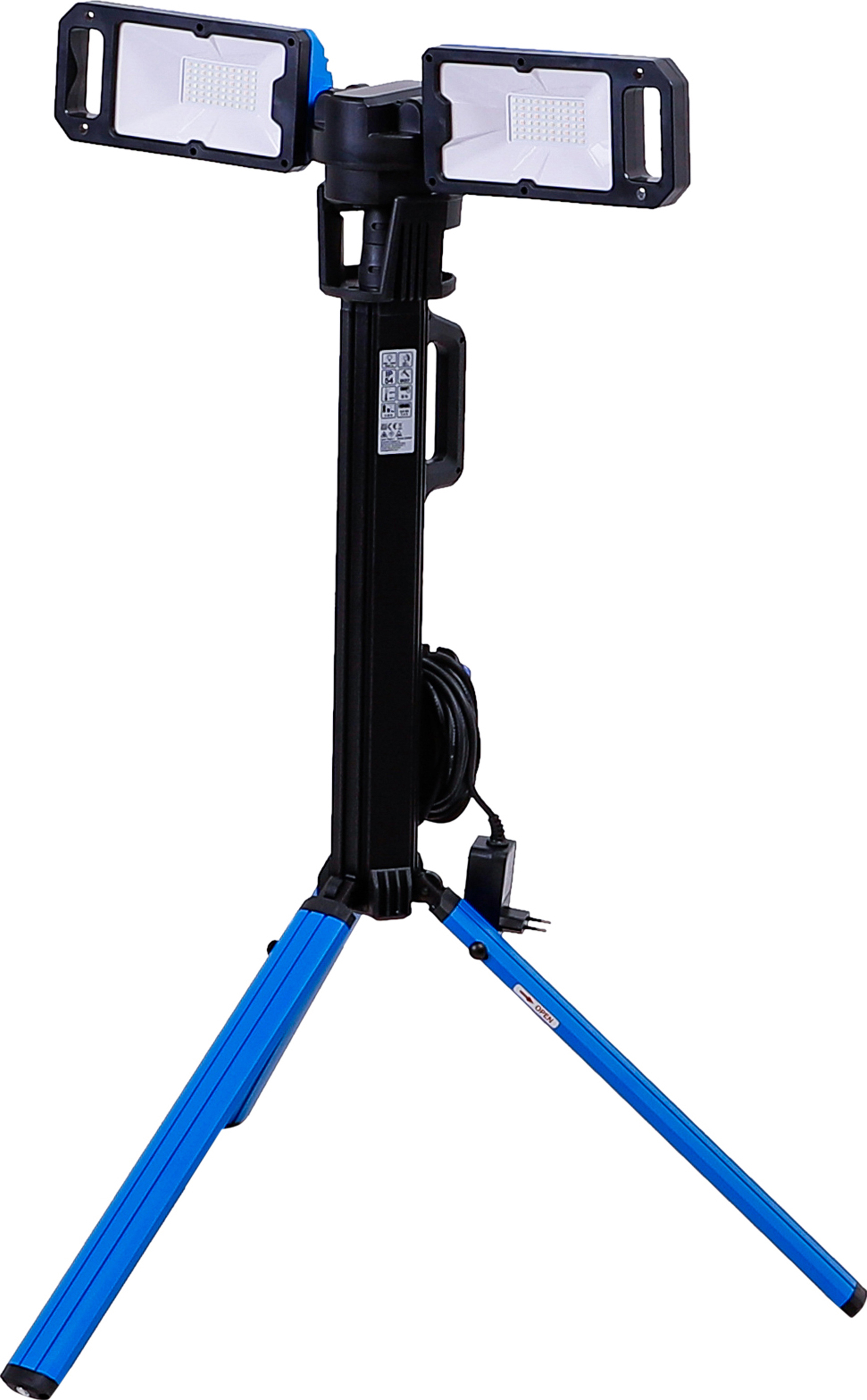 BGS Hybrid Duo-SMD-LED-Arbeits-Strahler | mit Stativ