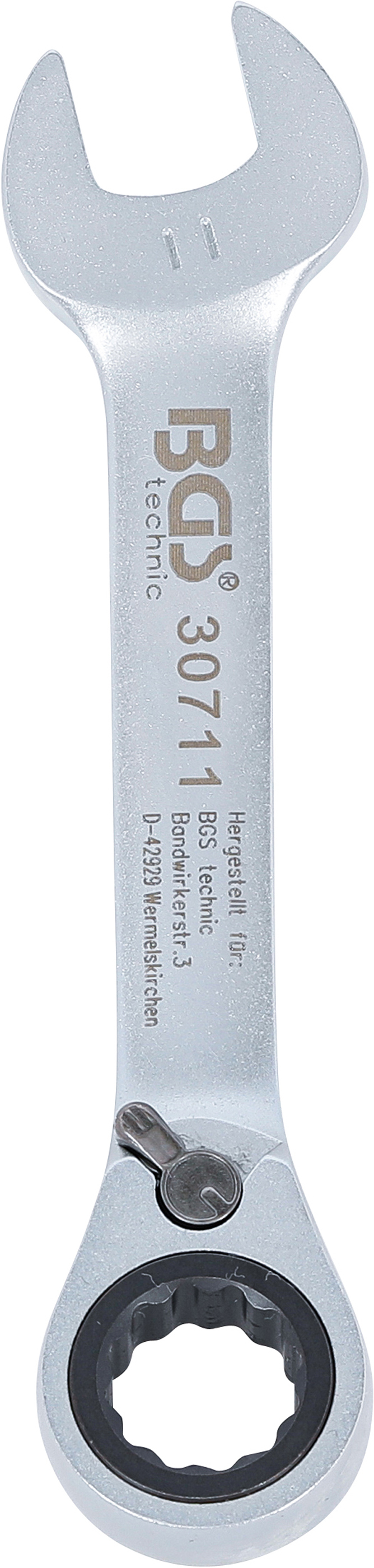 BGS Ratschenring-Maulschlüssel | kurz | umschaltbar | SW 11 mm