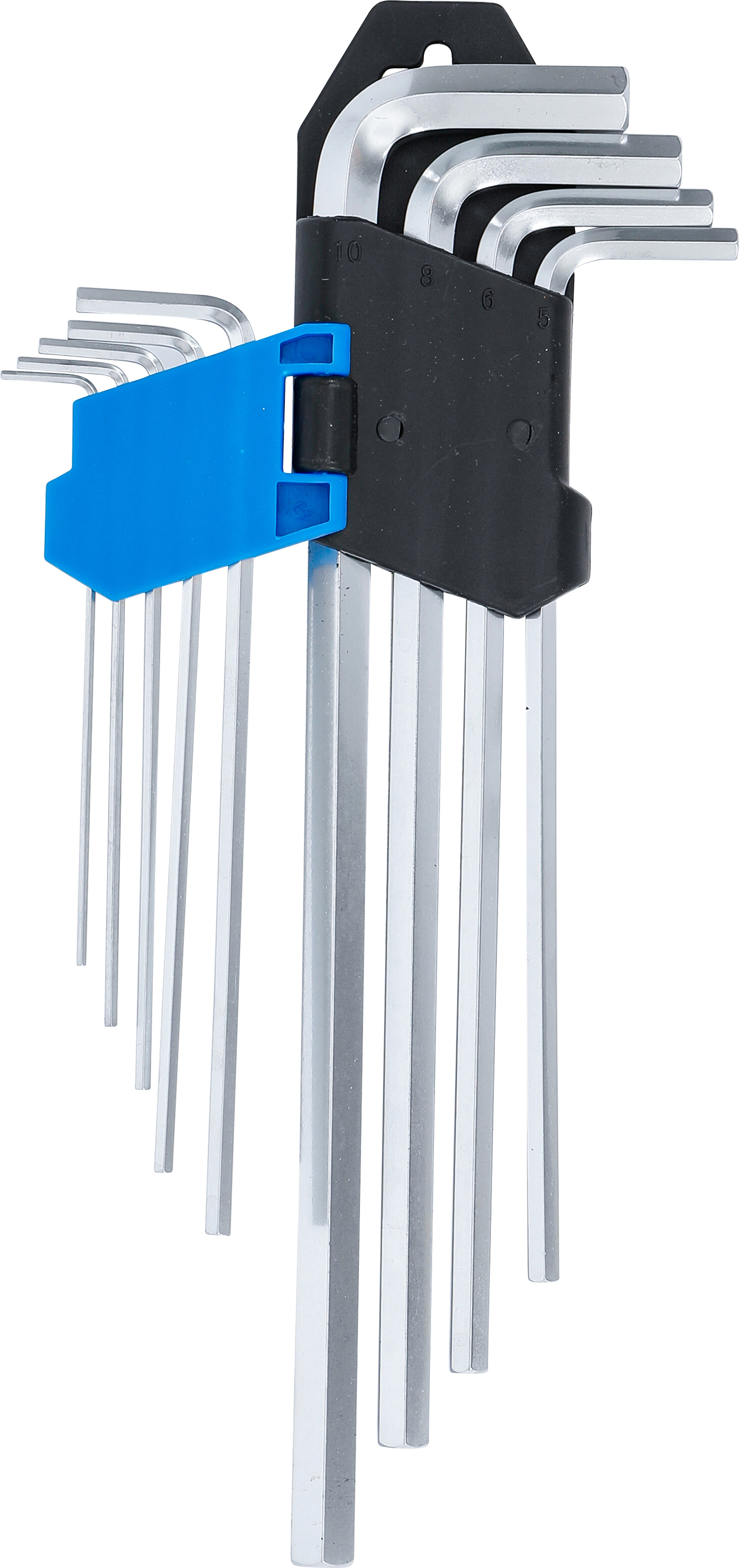 BGS Winkelschlüssel-Satz | extra lang | Innensechskant 1,5 - 10 mm | 9-tlg.