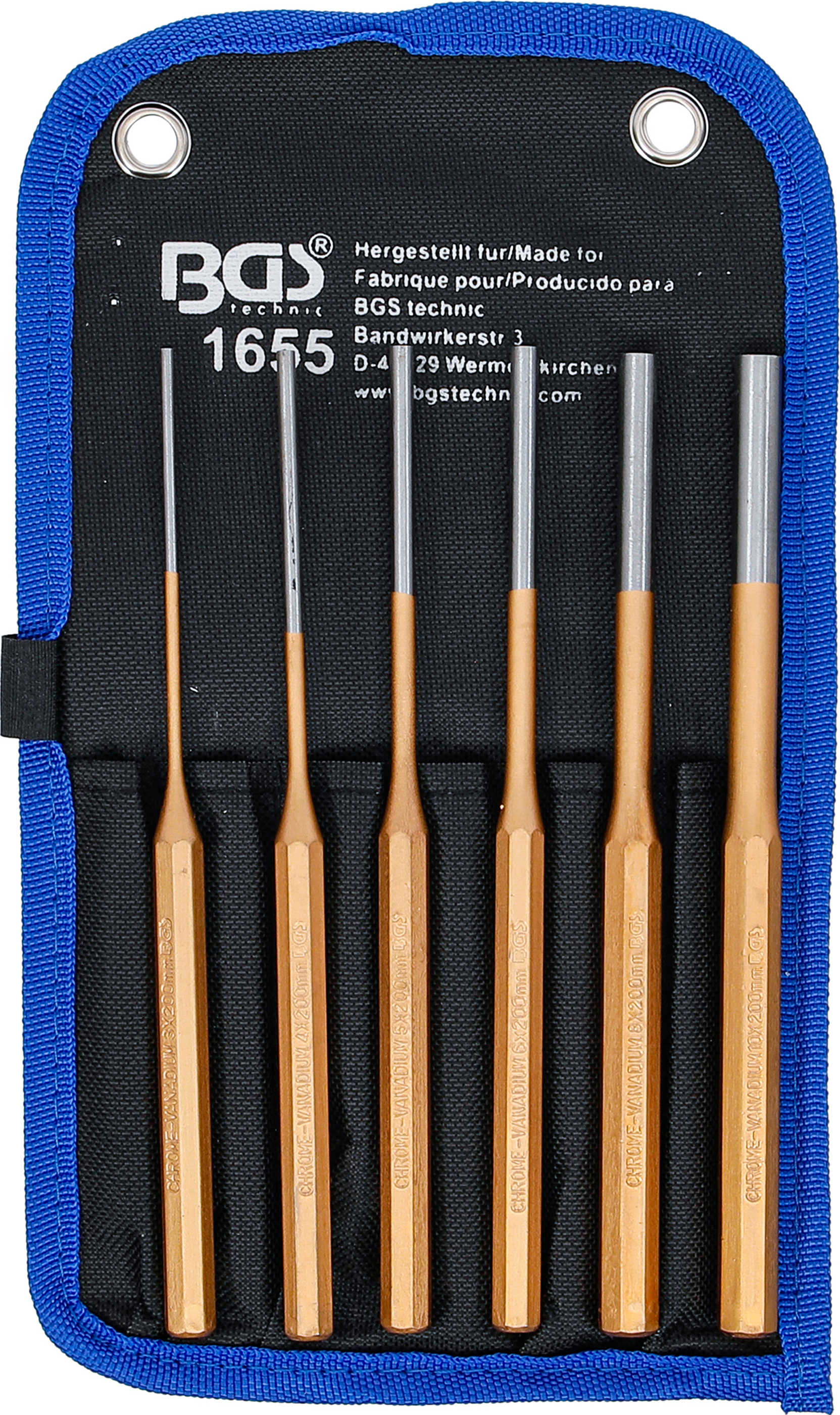 BGS Splintentreiber-Satz | 200 mm | 3 - 10 mm | 6-tlg.