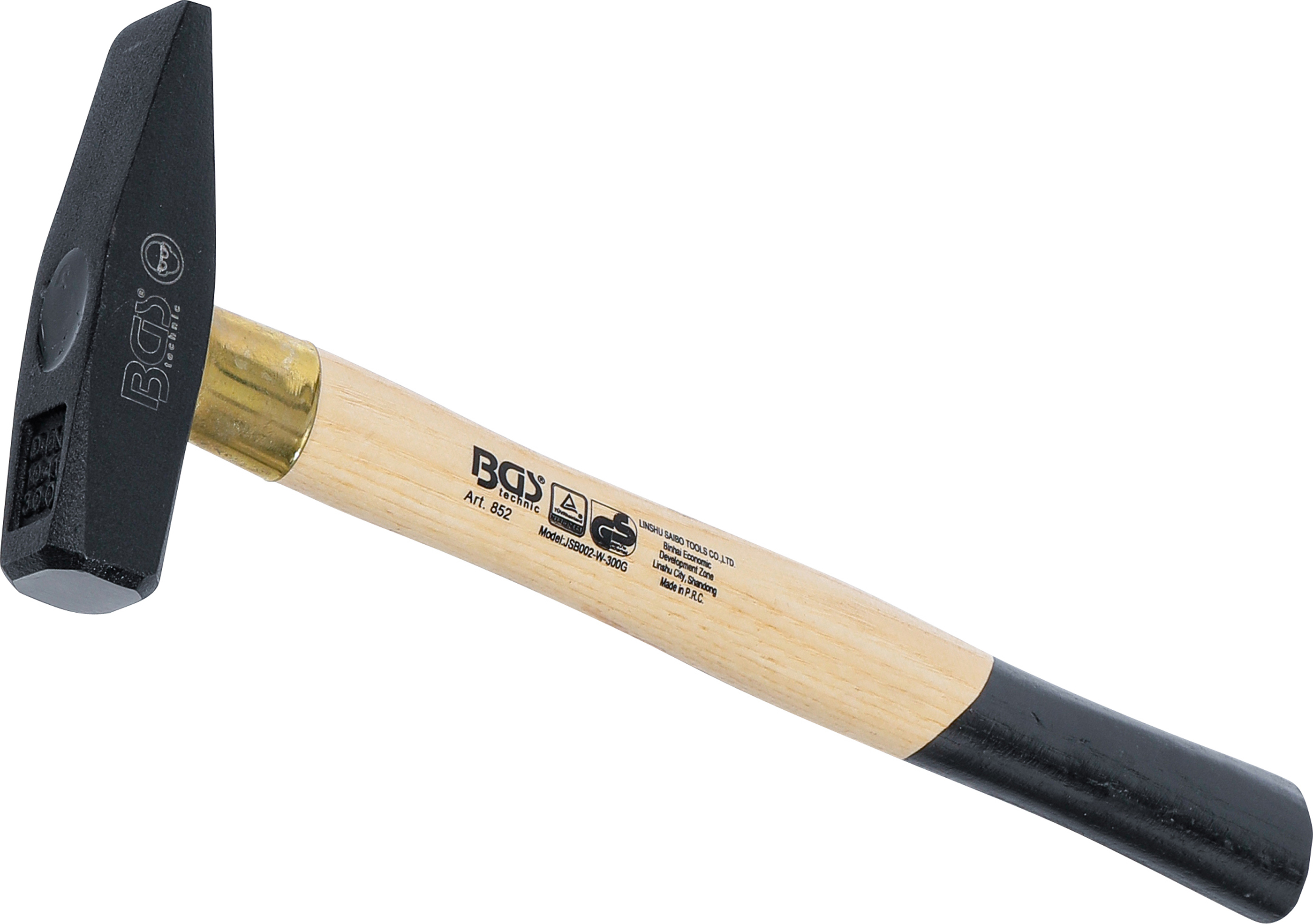 BGS Schlosserhammer | Holz-Stiel | DIN 1041 | 300 g