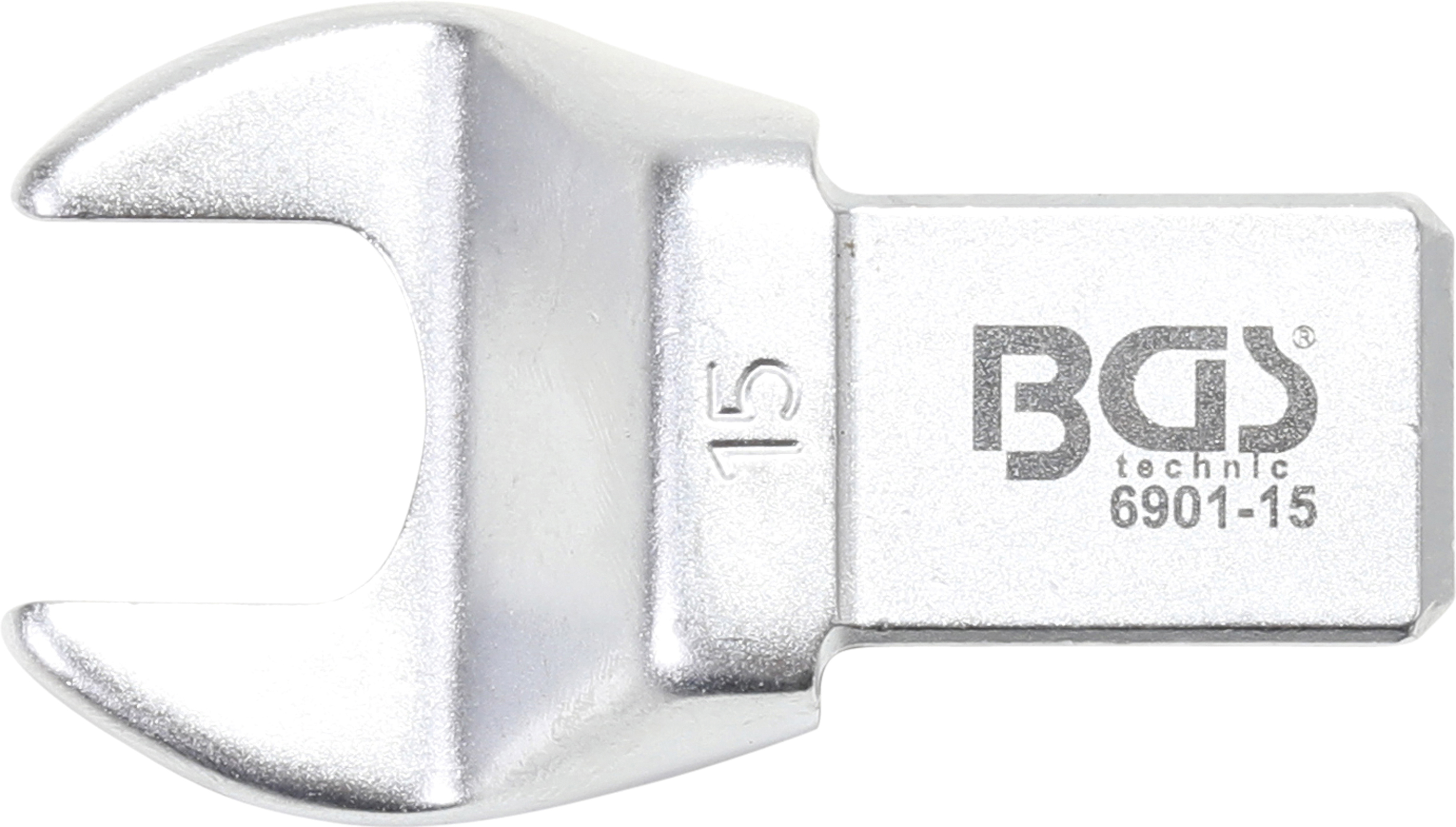 BGS Einsteck-Maulschlüssel | 15 mm | Aufnahme 14 x 18 mm