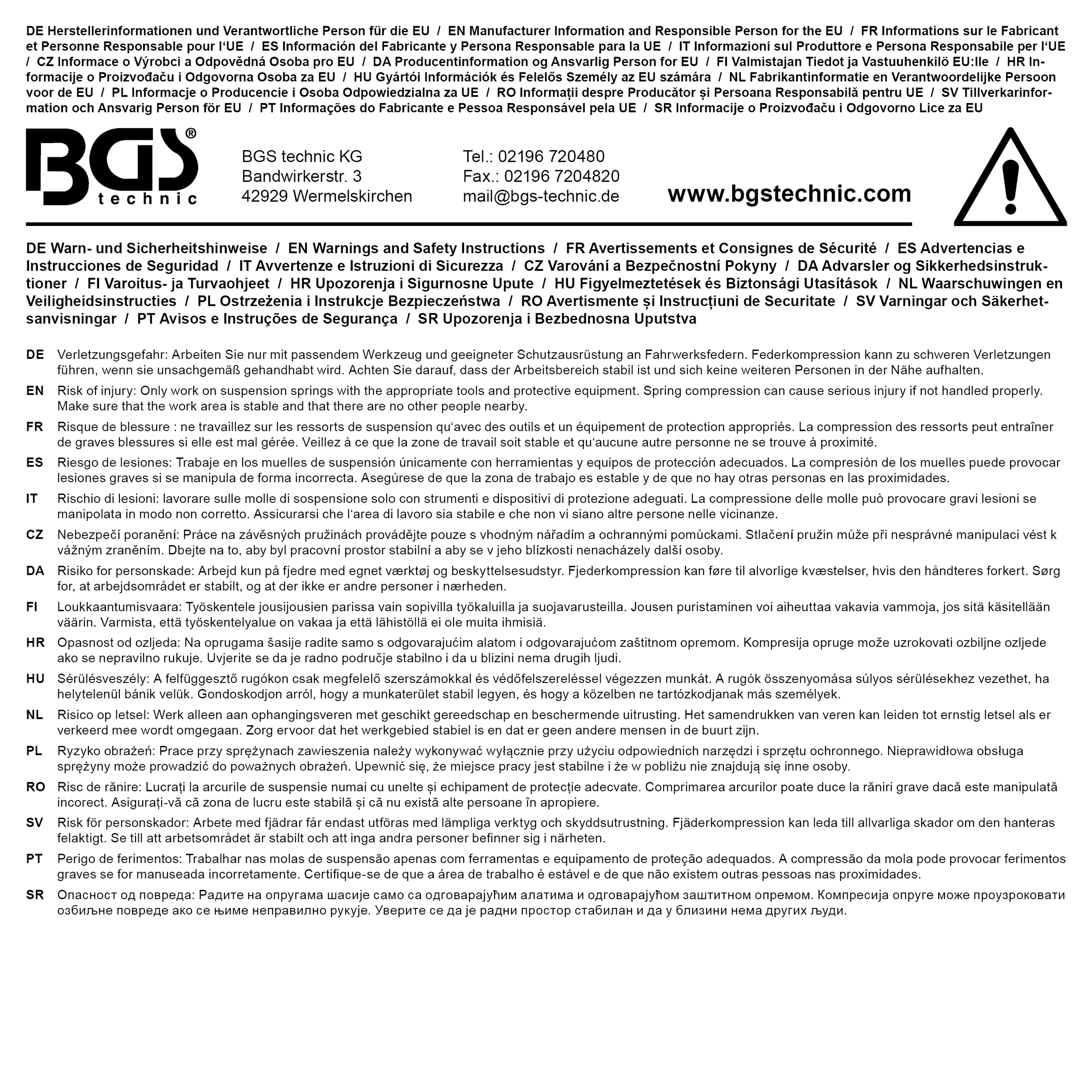 BGS Federbein-Einsatz | für VW, Audi | Antrieb Außensechskant 22 mm