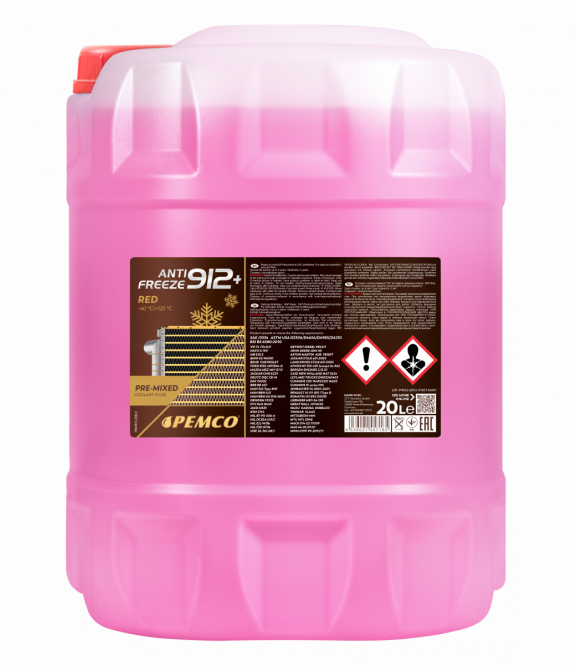 Pemco Kühlerfrostschutz AF912+ Fertigmischung -40°C 20 Liter
