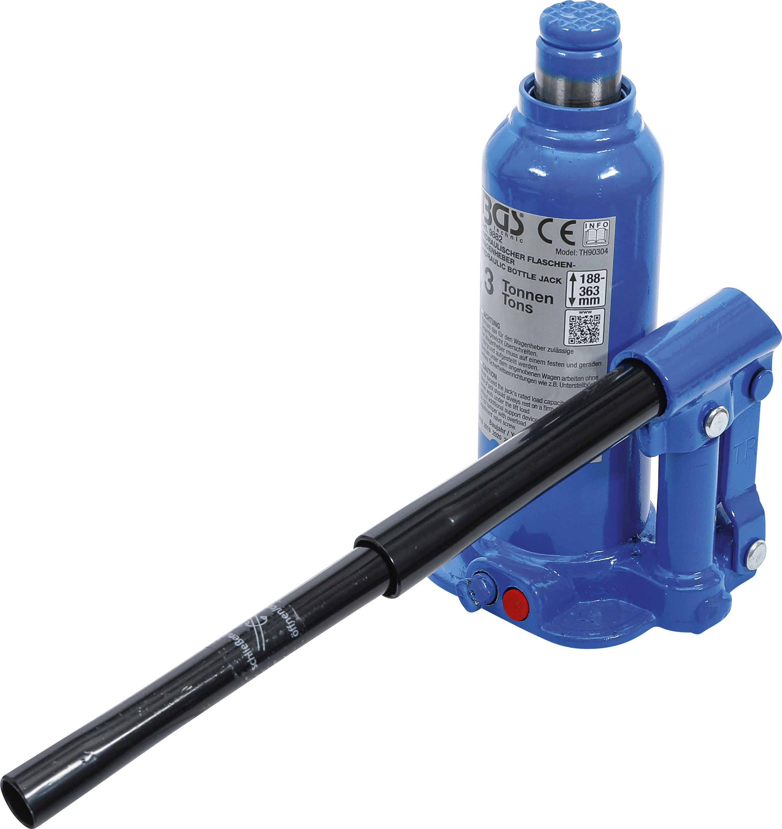 BGS Hydraulischer Flaschen-Wagenheber | 3 t