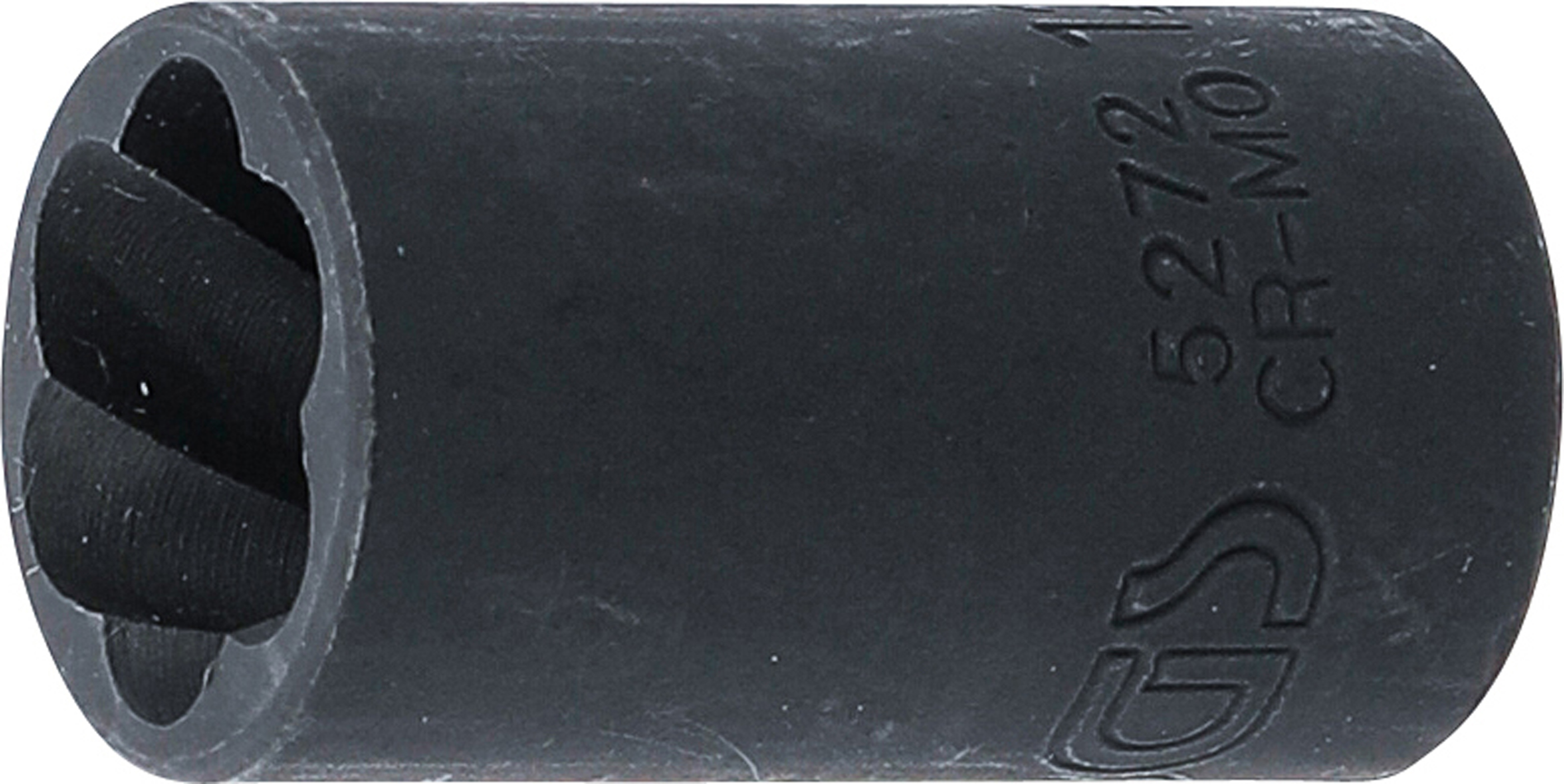 BGS Spiral-Profil-Steckschlüssel-Einsatz / Schraubenausdreher | Antrieb Innenvierkant 10 mm (3/8") | SW 12 mm