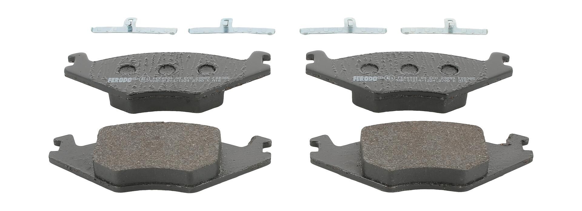 Bremsbelagsatz, Scheibenbremse