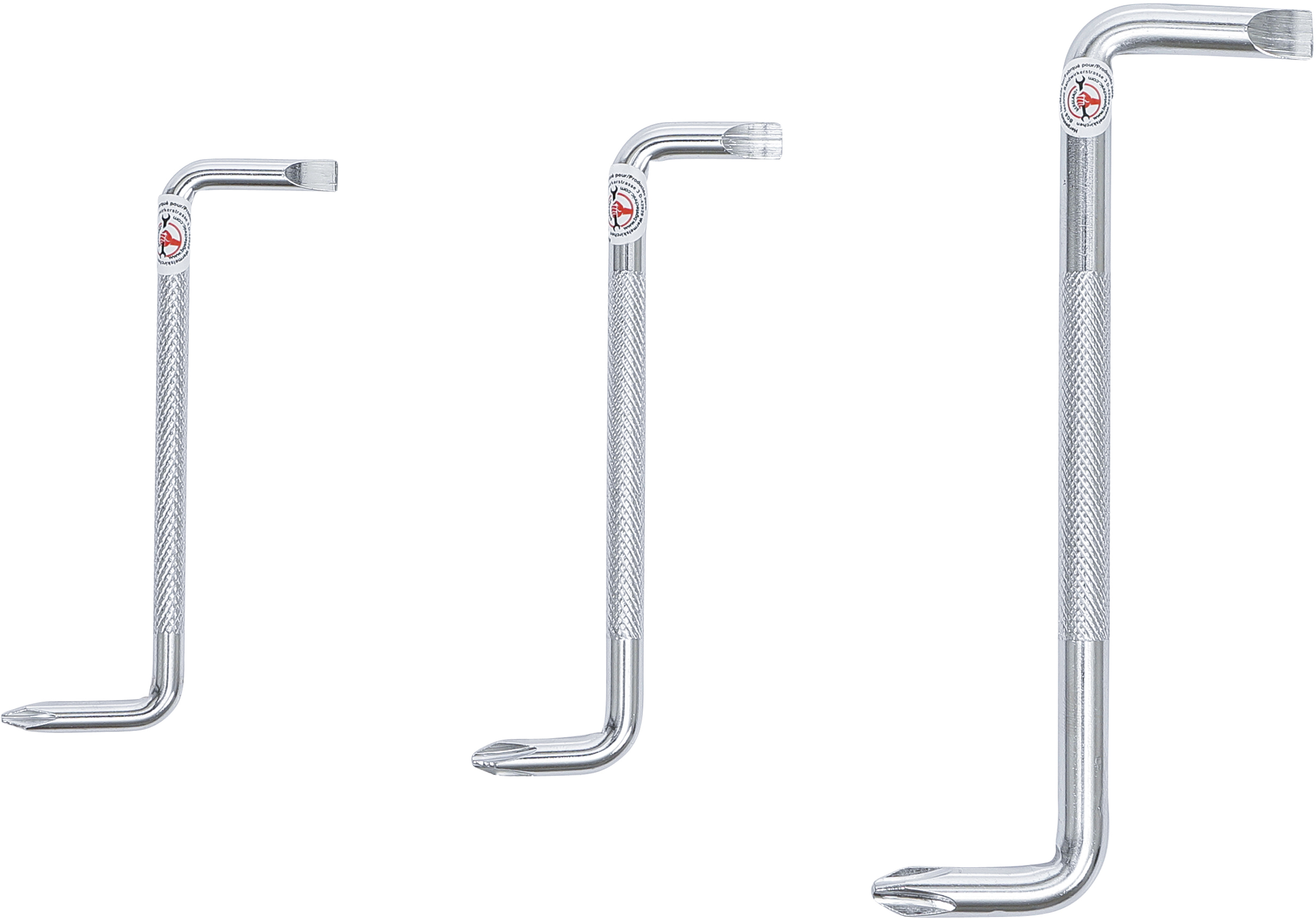 BGS Winkel-Schraubendreher-Satz | Schlitz / Kreuzschlitz | 3-tlg.